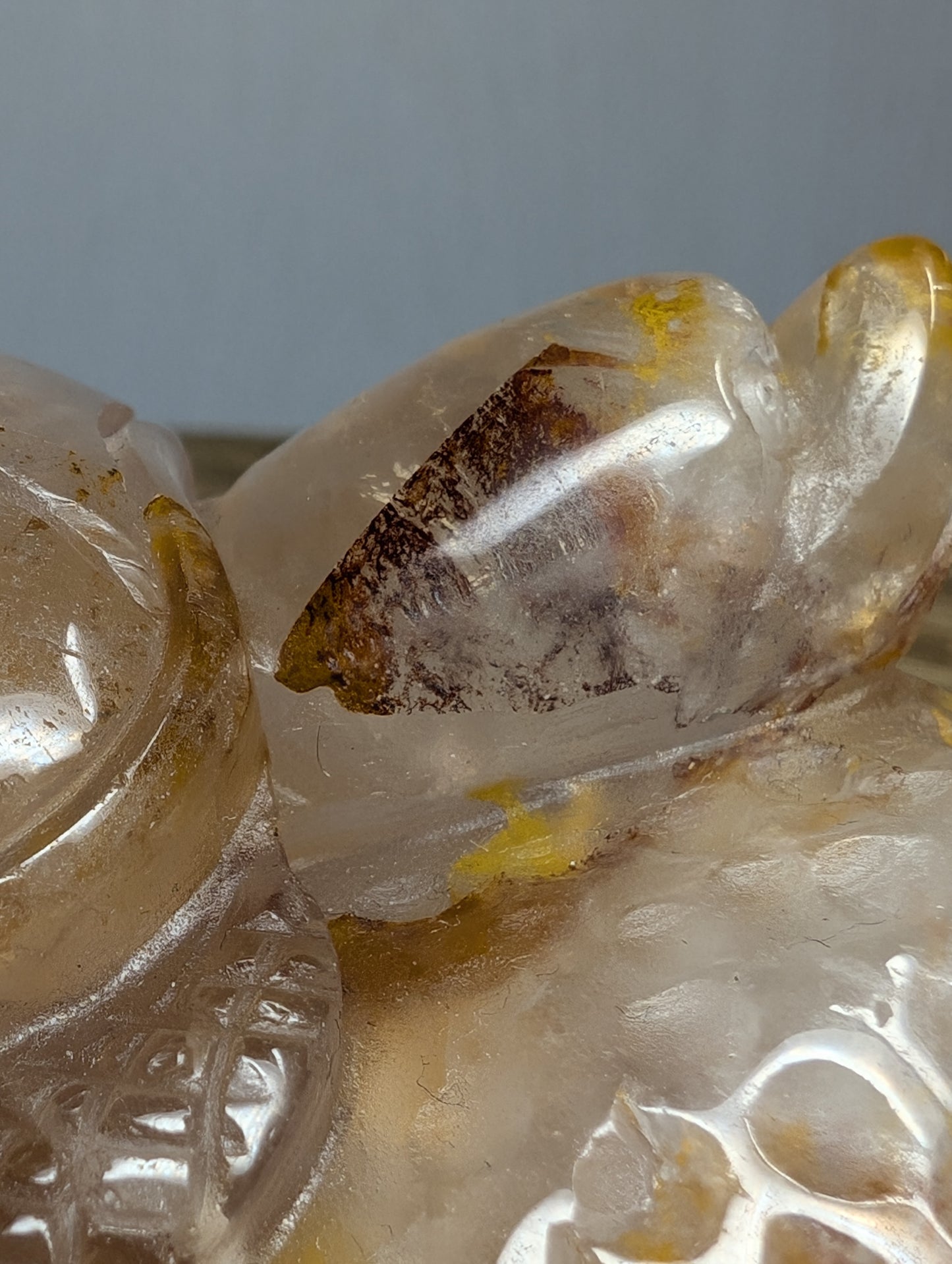 Golden Healer Fire Quartz Turtle w/ Star