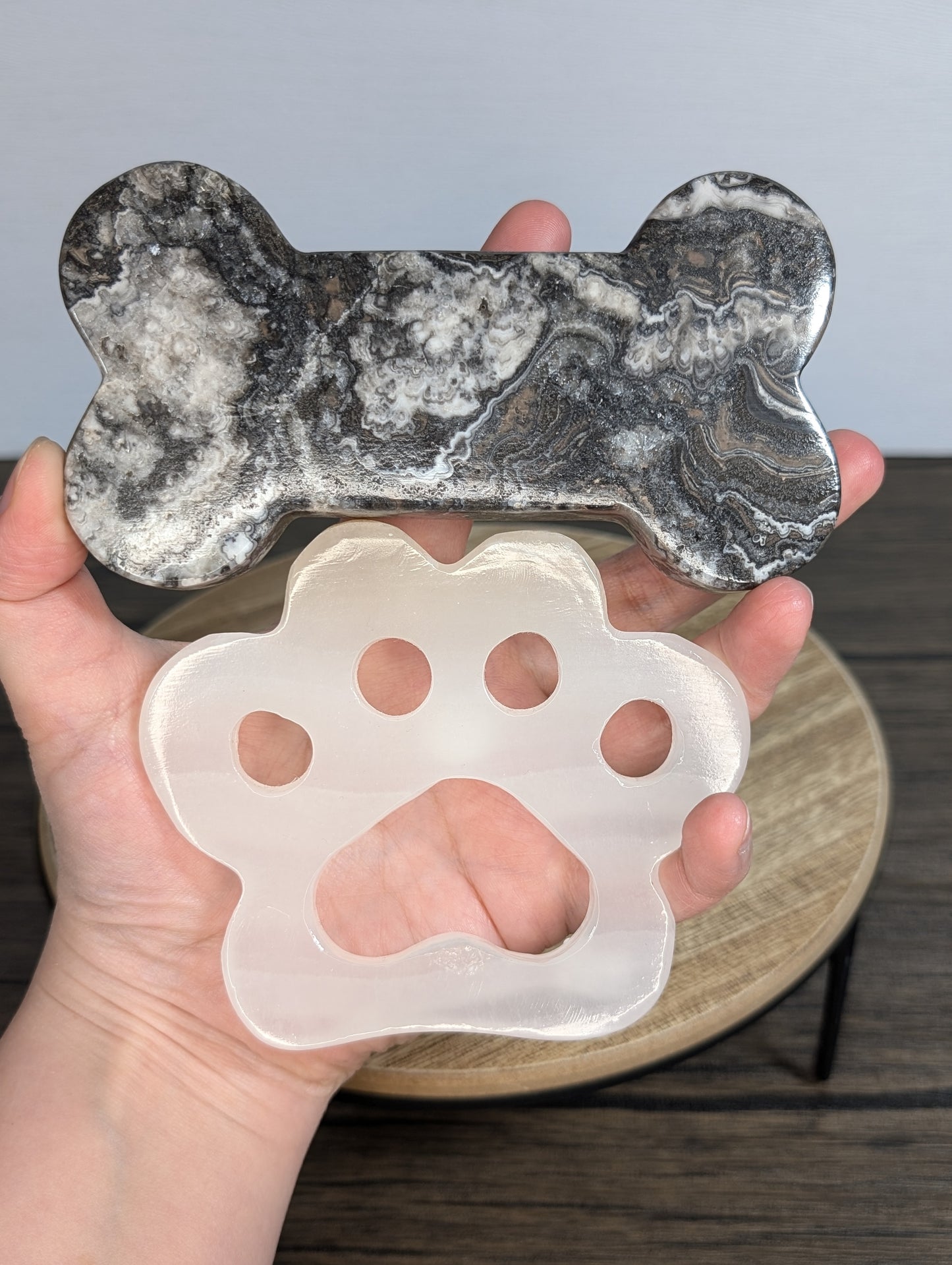 Mexican Calcite Bone & Paw Carving Bundle B
