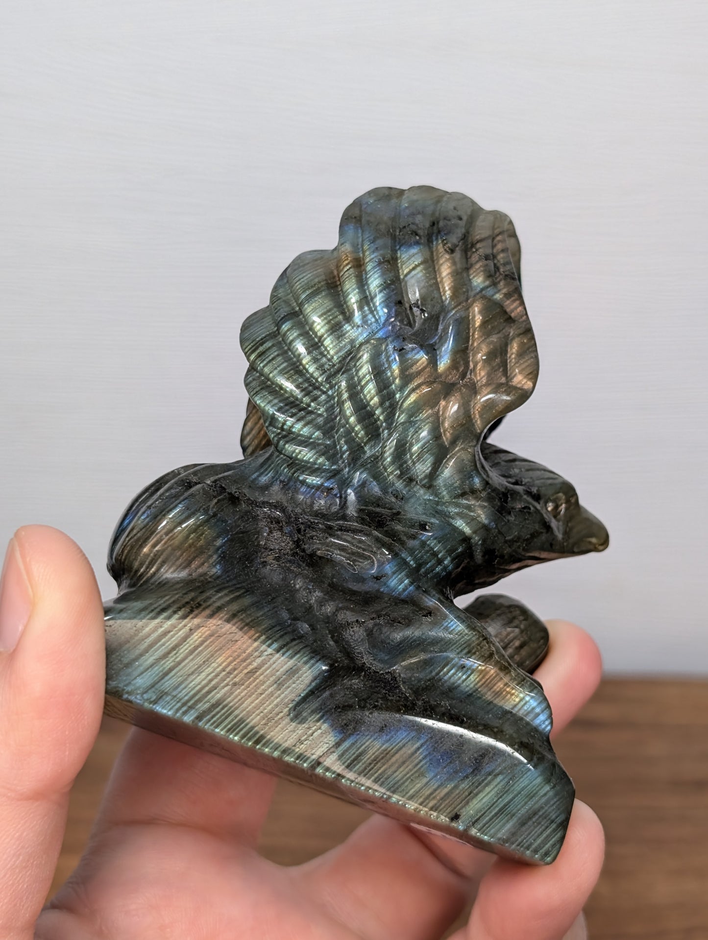 Labradorite Eagle Carving (R97)