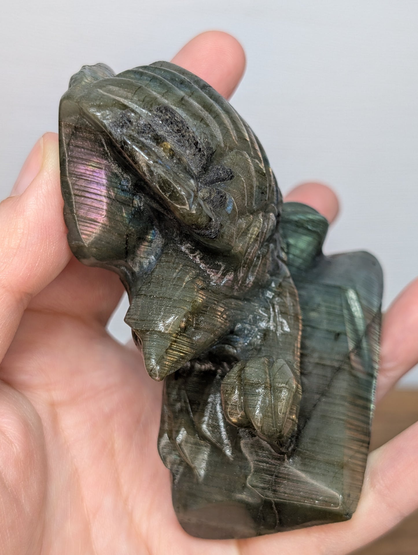Labradorite Eagle Carving (R97)