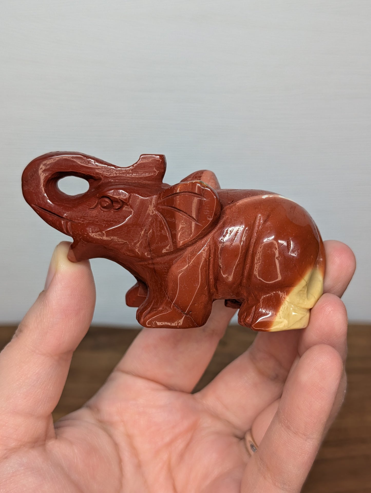 Mookaite Elephant Carving (P20)