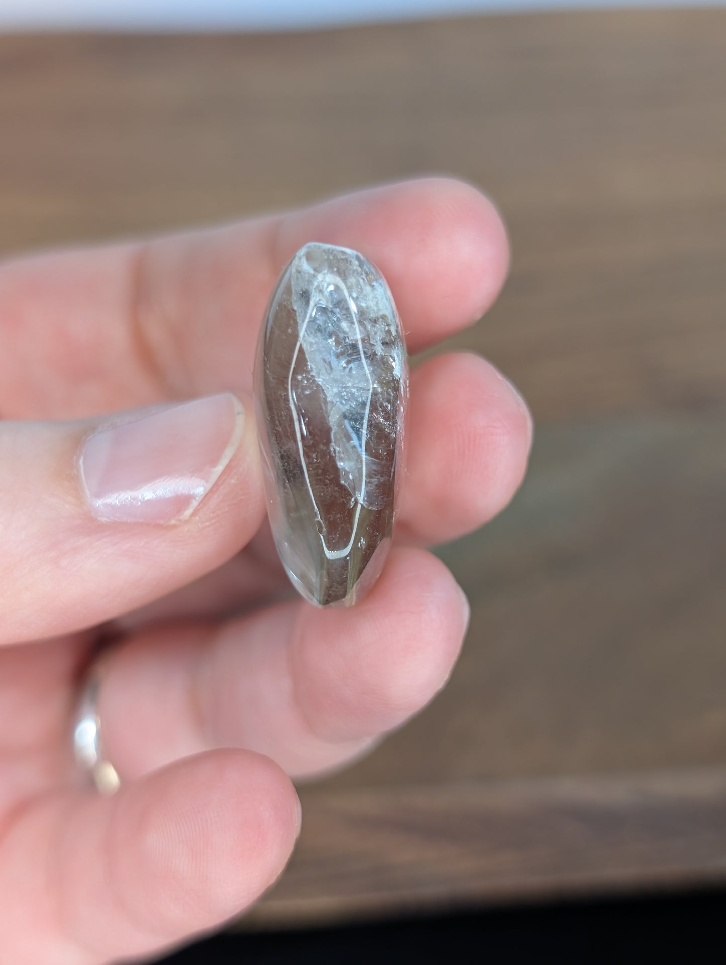 Smoky Quartz Cat Head Carving