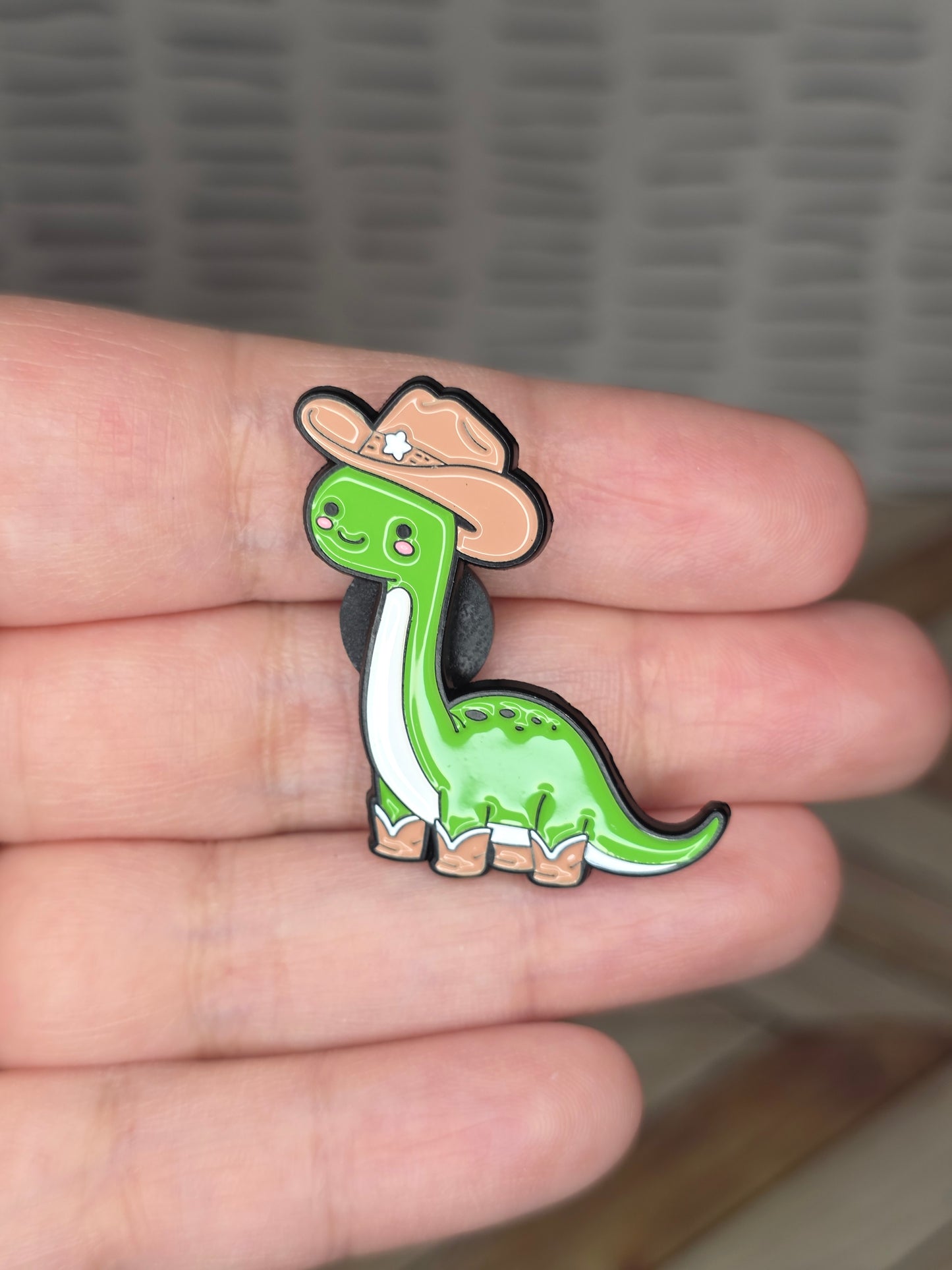 Cowboy Dino Enamel Pin