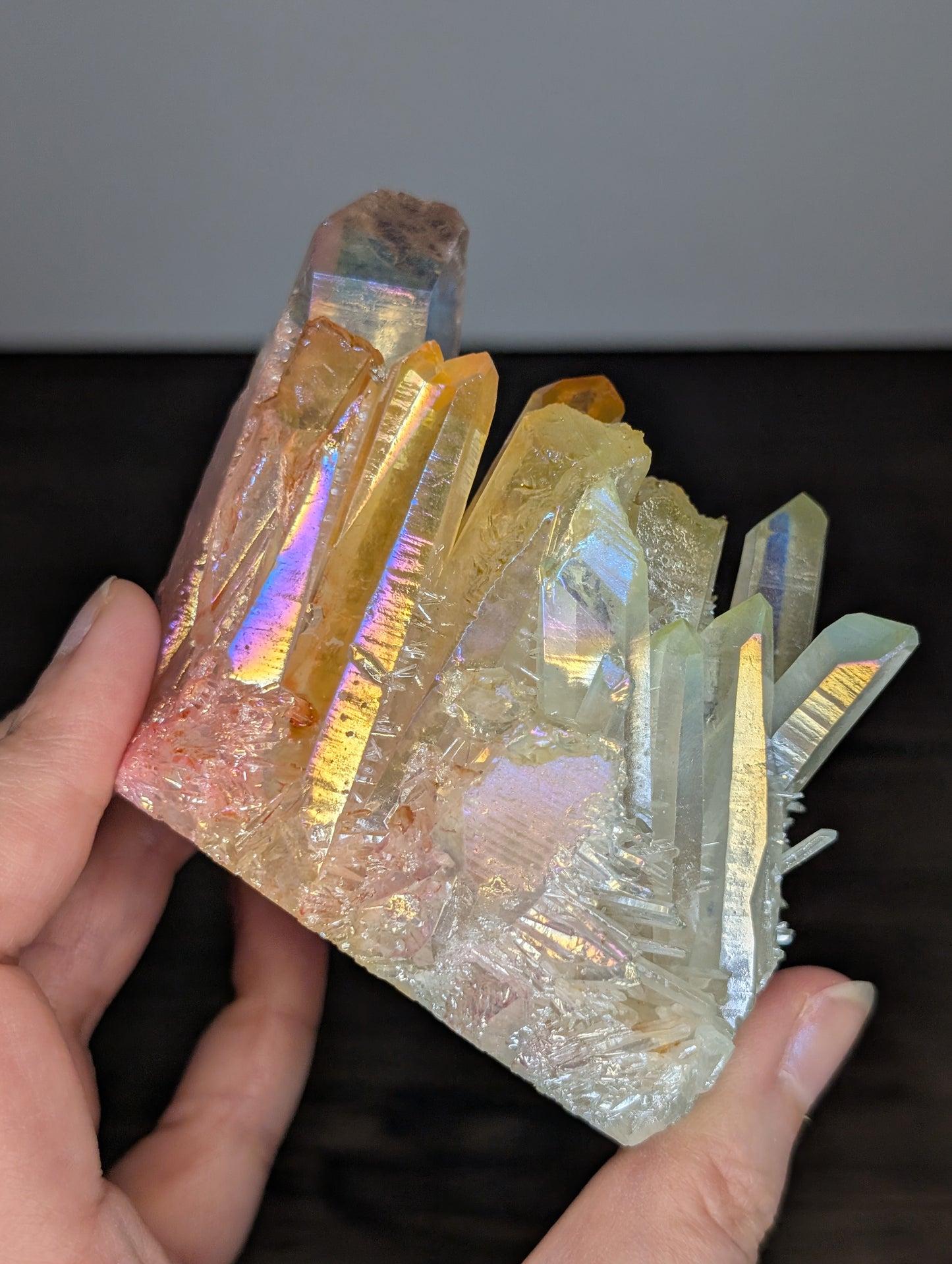 Aura Coated Quartz Cluster