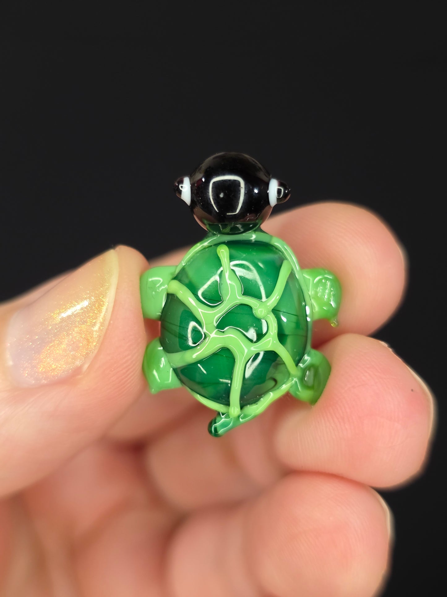 Mini Glass Turtle Figurine