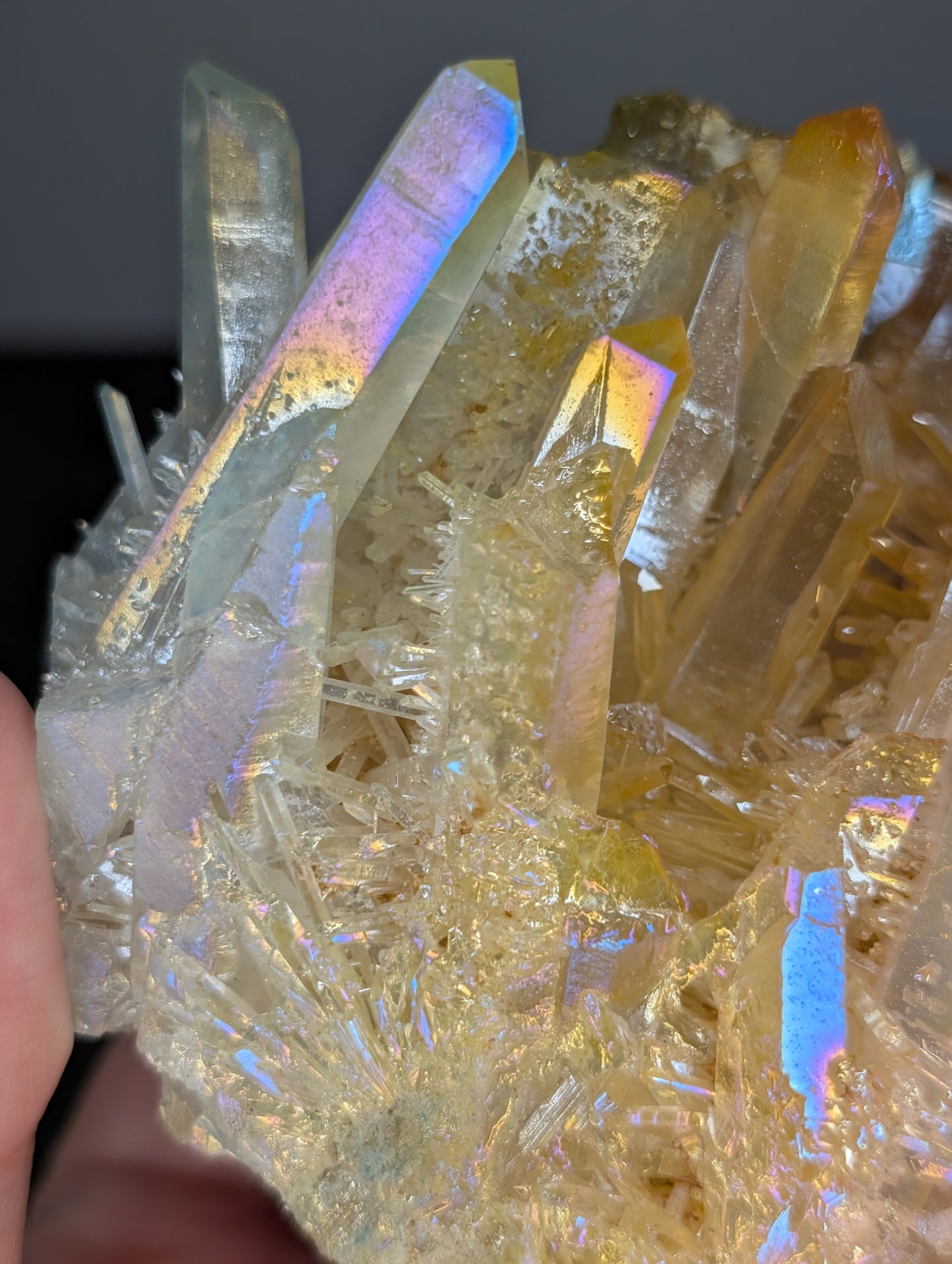 Aura Coated Quartz Cluster