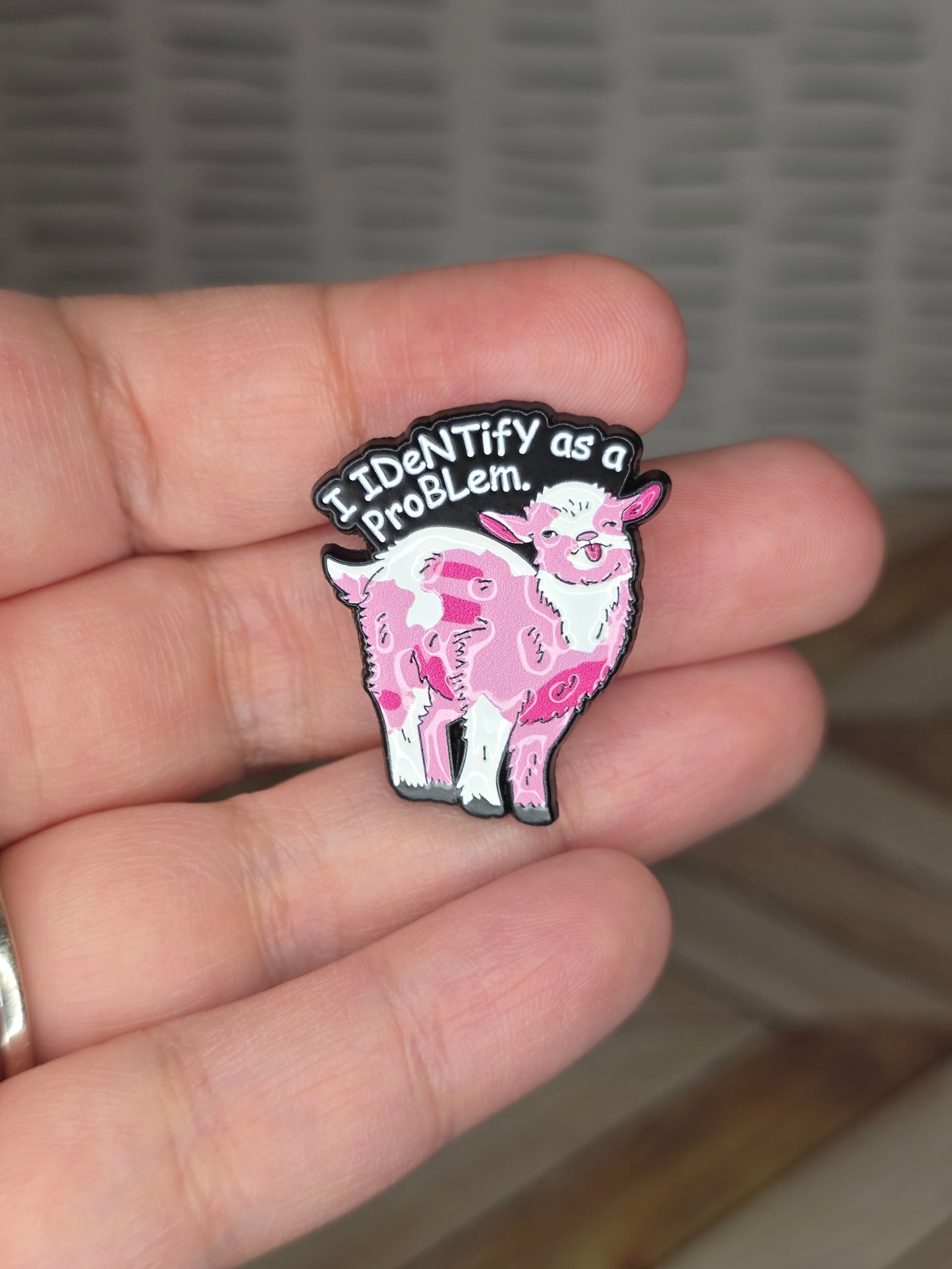 Problem Goat Enamel Pin