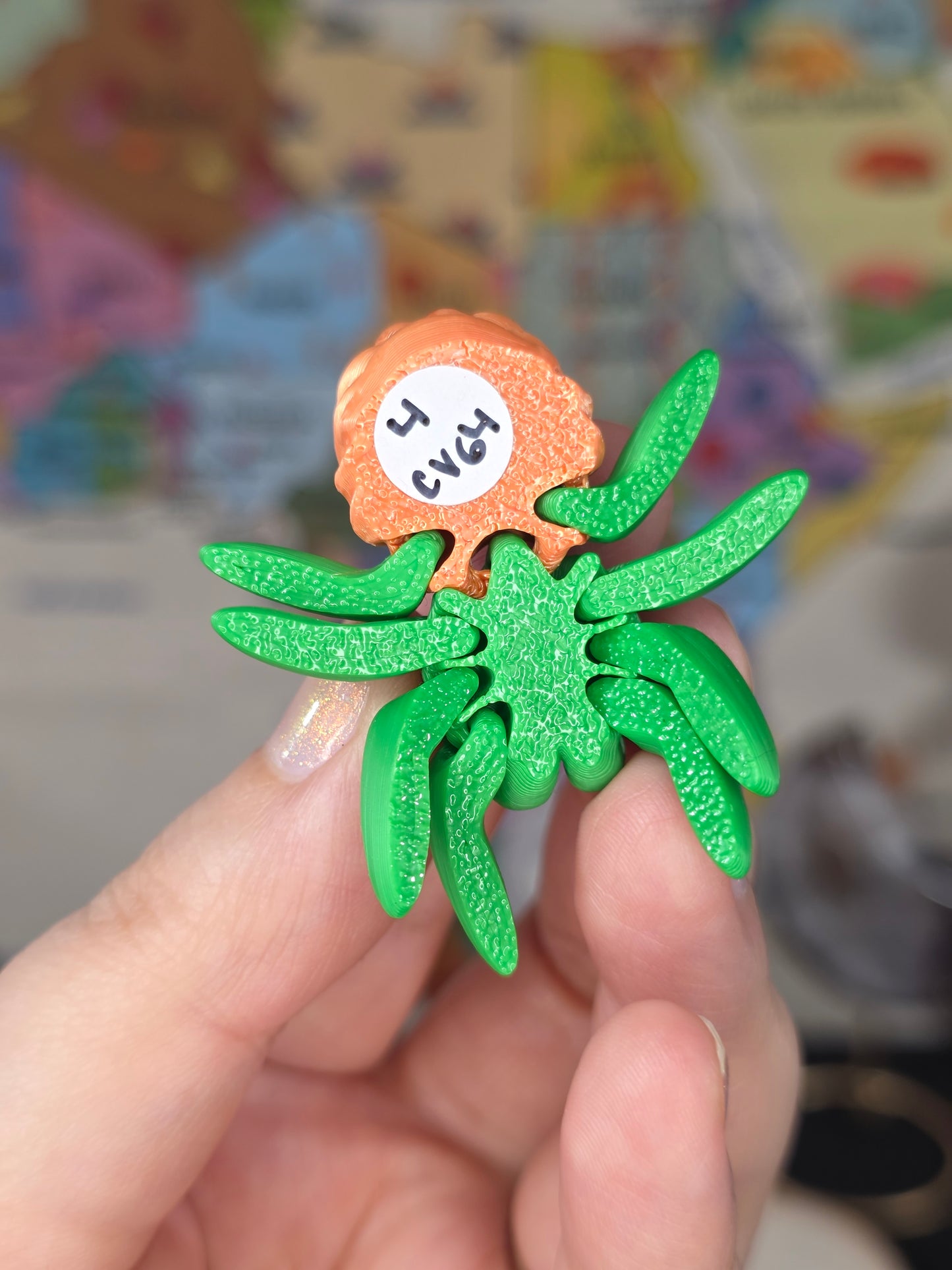 3D Printed Pumpkin Spider