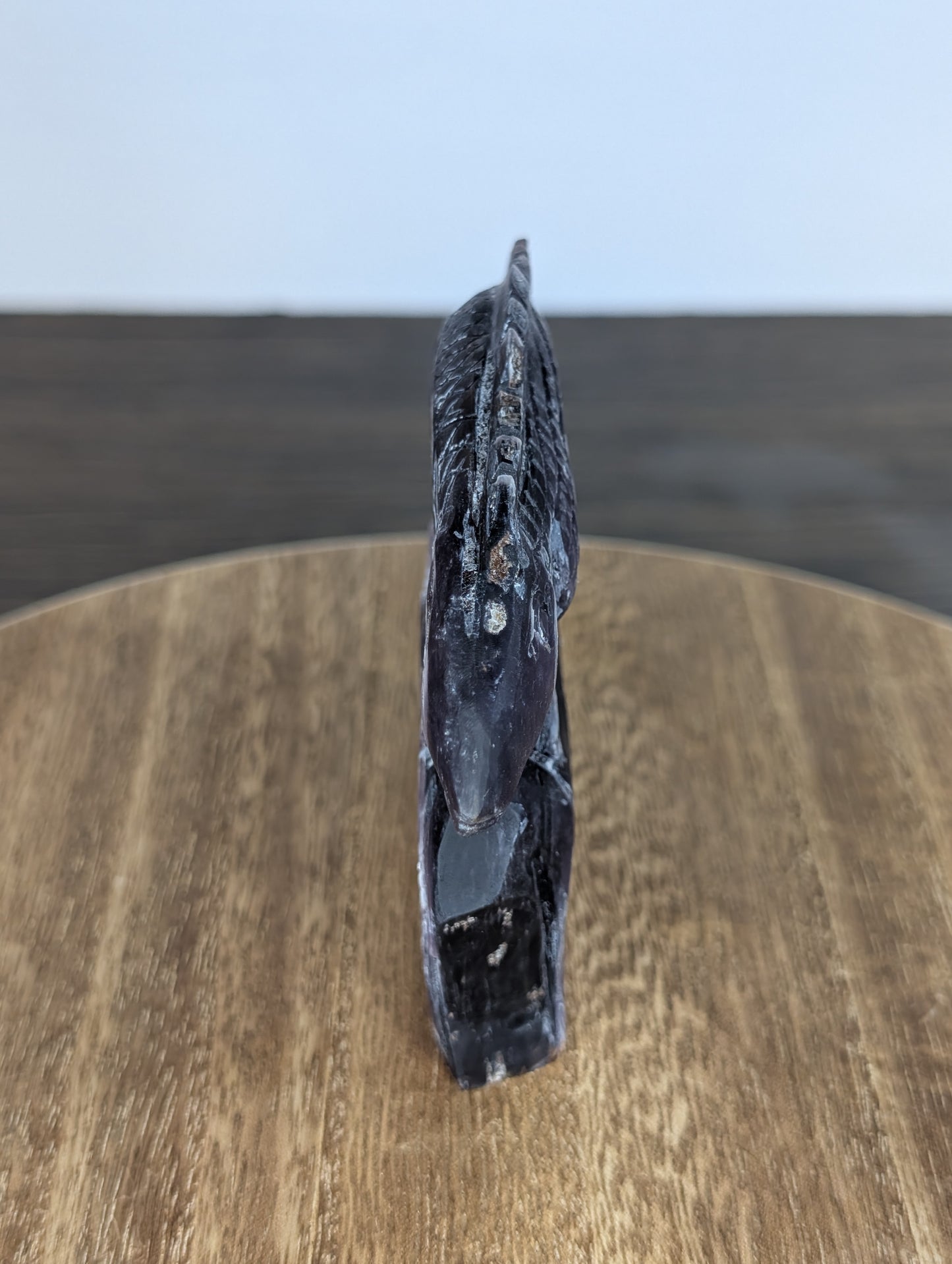 Gem Lepidolite Lizard Carving (BT35)