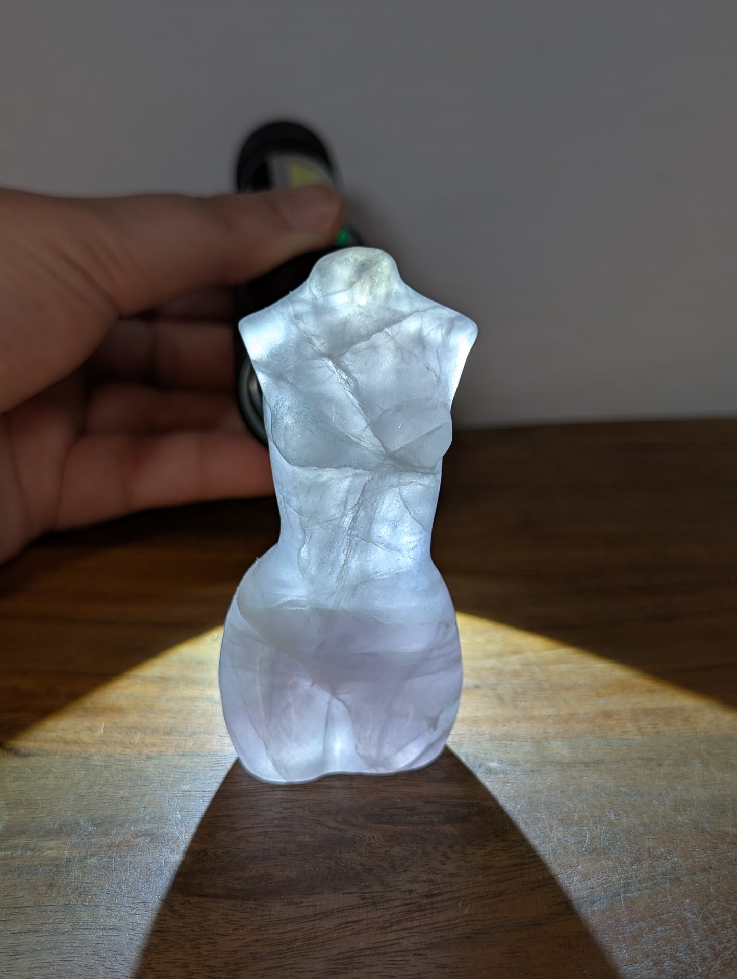Fluorite Goddess Body Carving