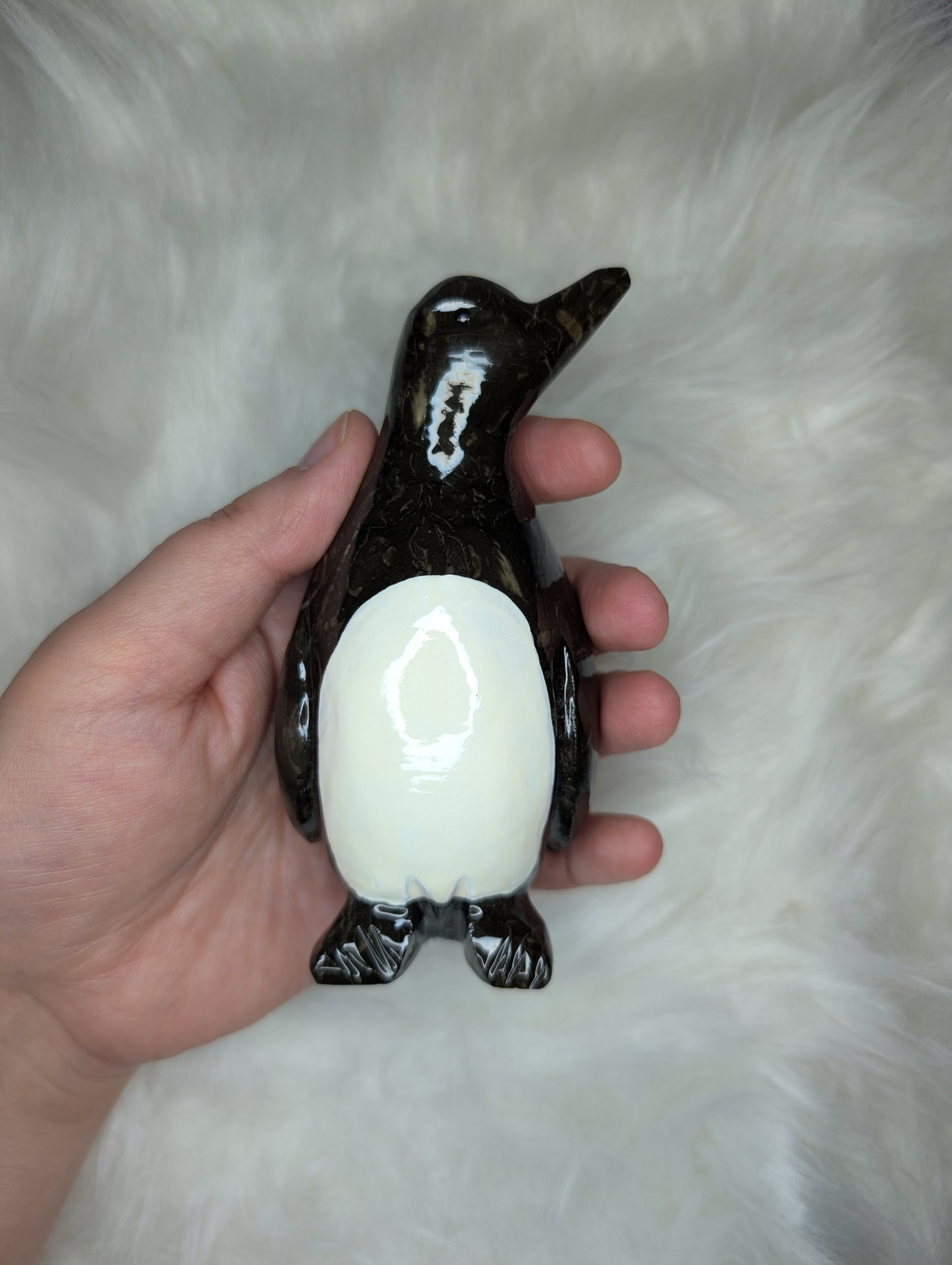 Marble Penguin Carving BX38