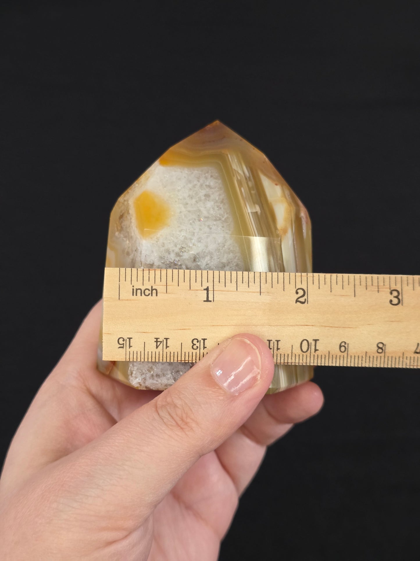 Chunky Banded Carnelian Tower