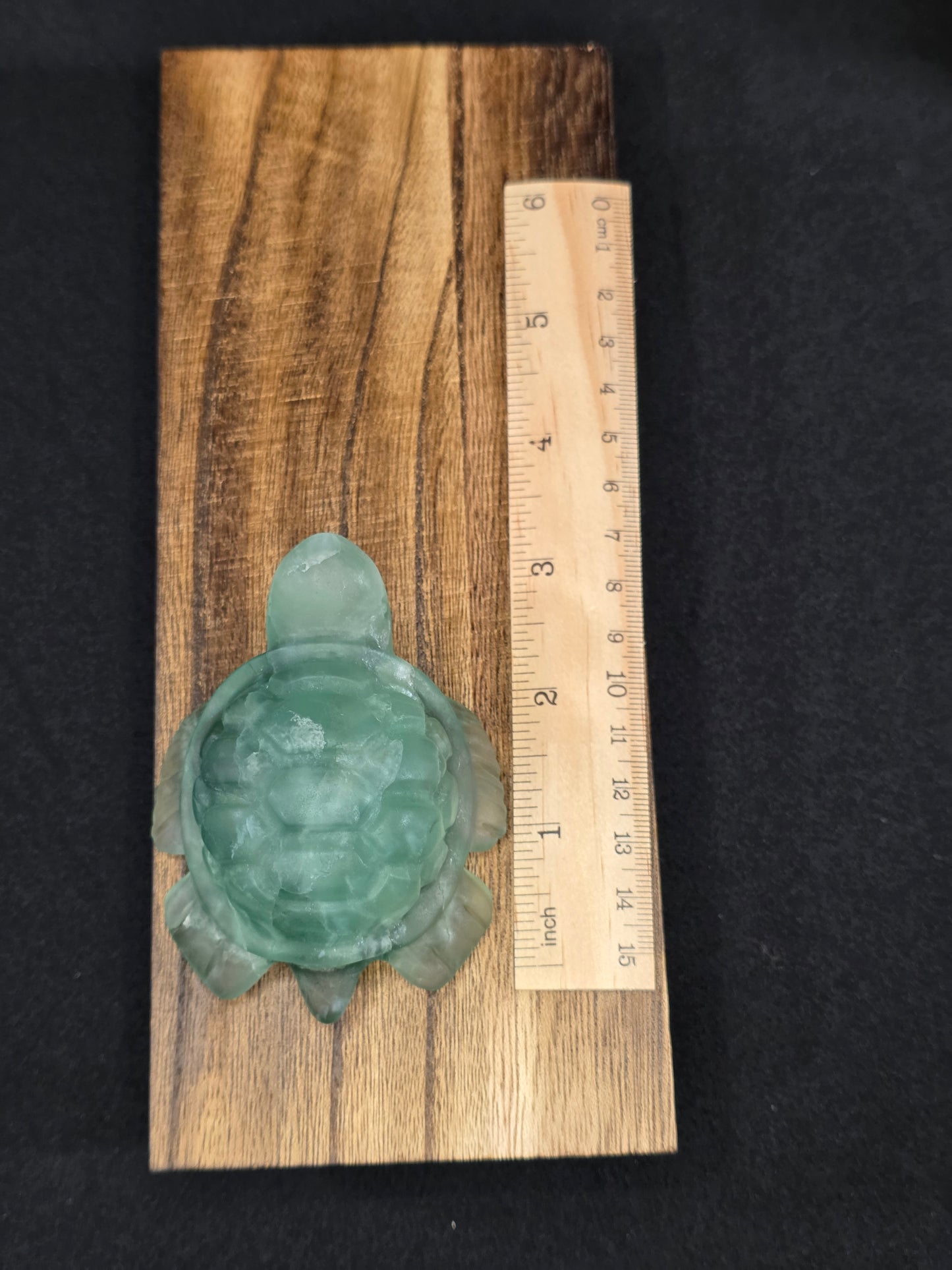 Green Fluorite Turtle Carving