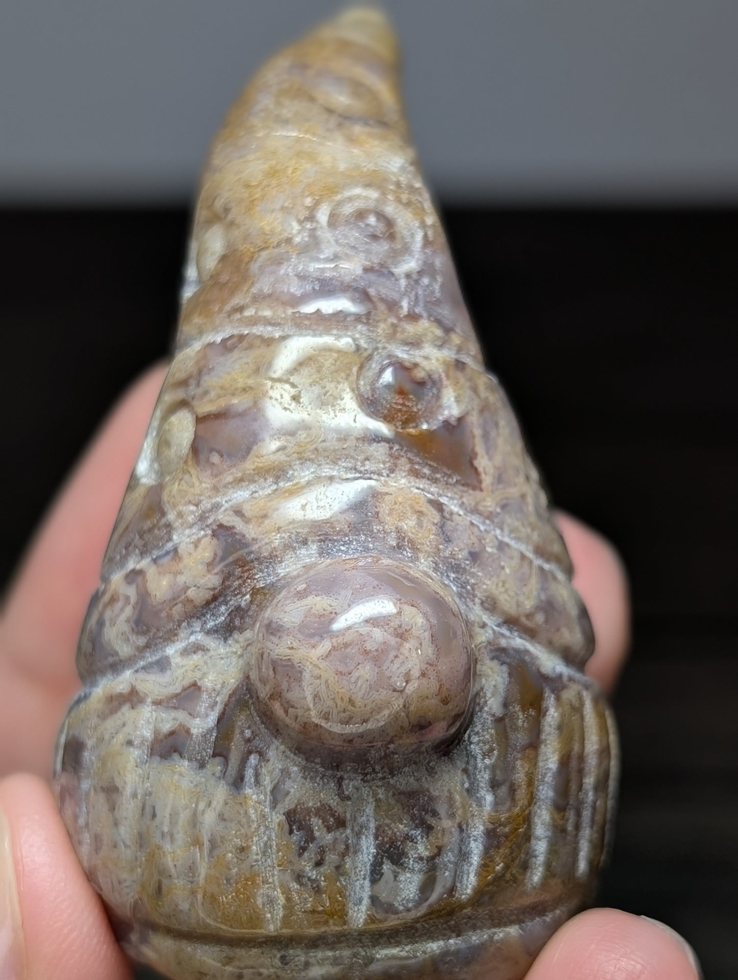 Sea Jasper Gnome Carving