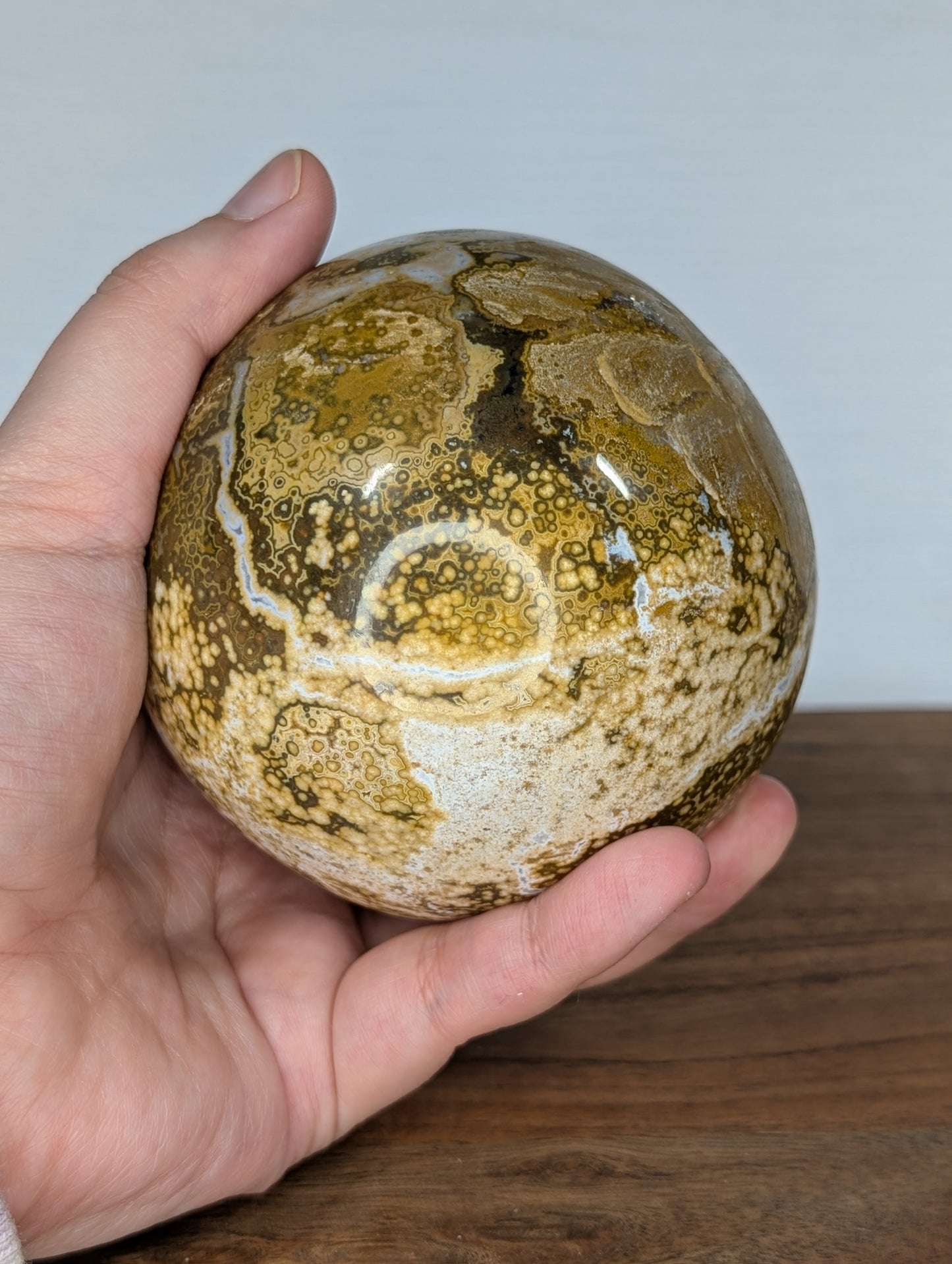 Orbicular Jasper Sphere (G76)