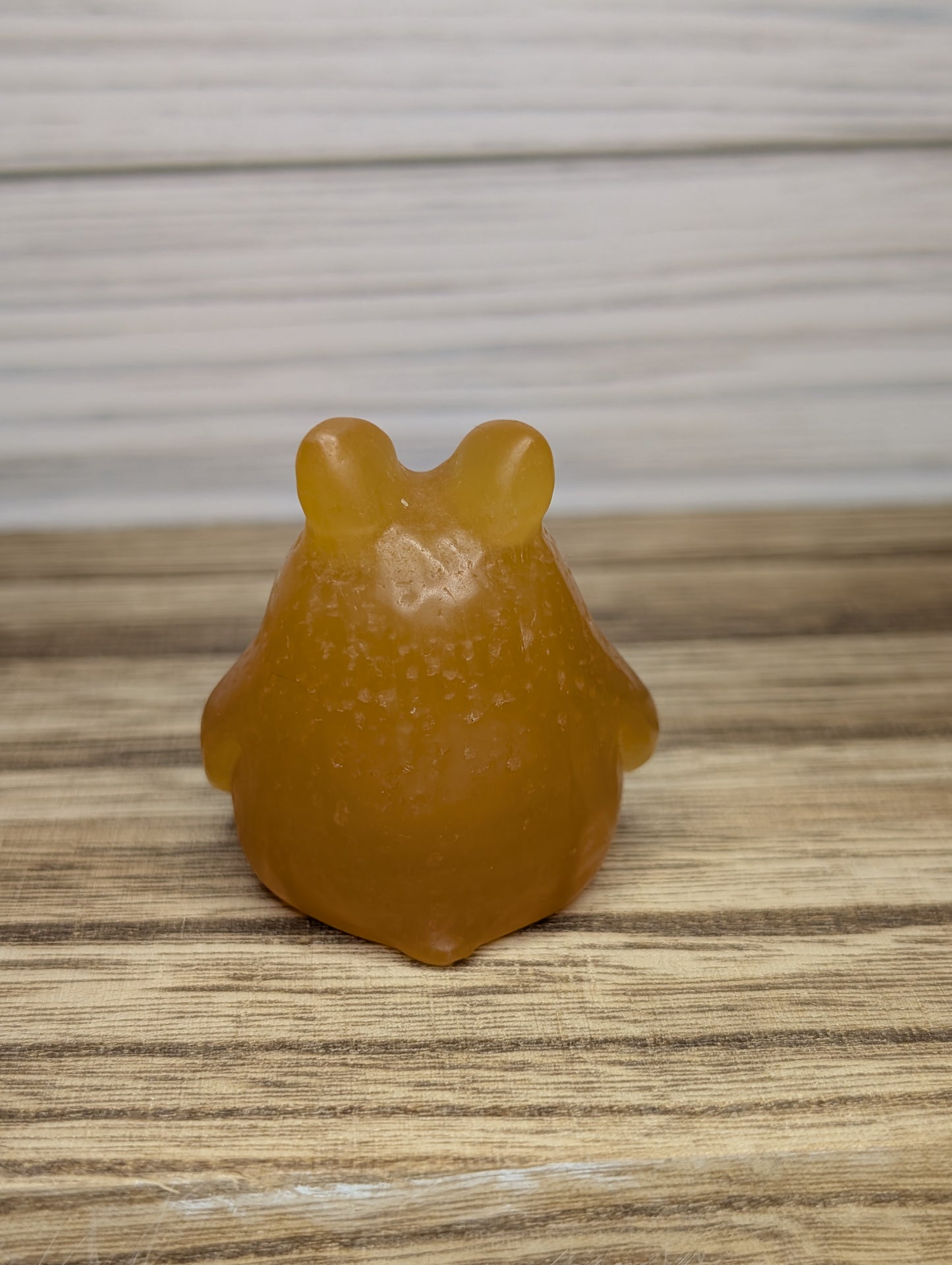 Orange Calcite Totoro Carving