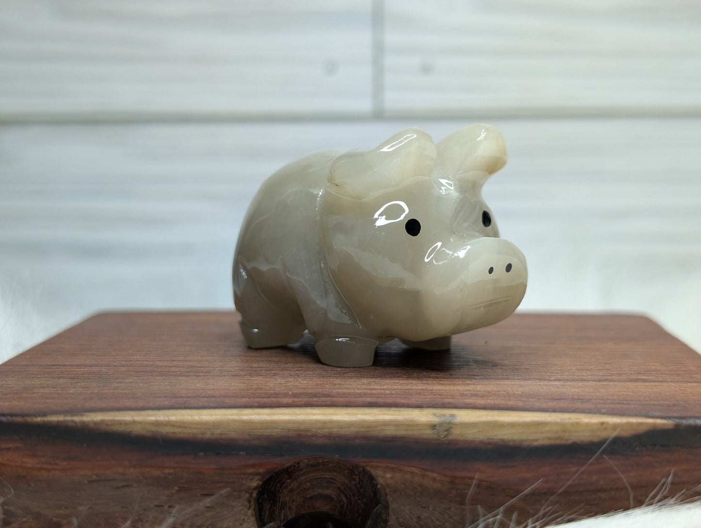 Marble Pig Carving