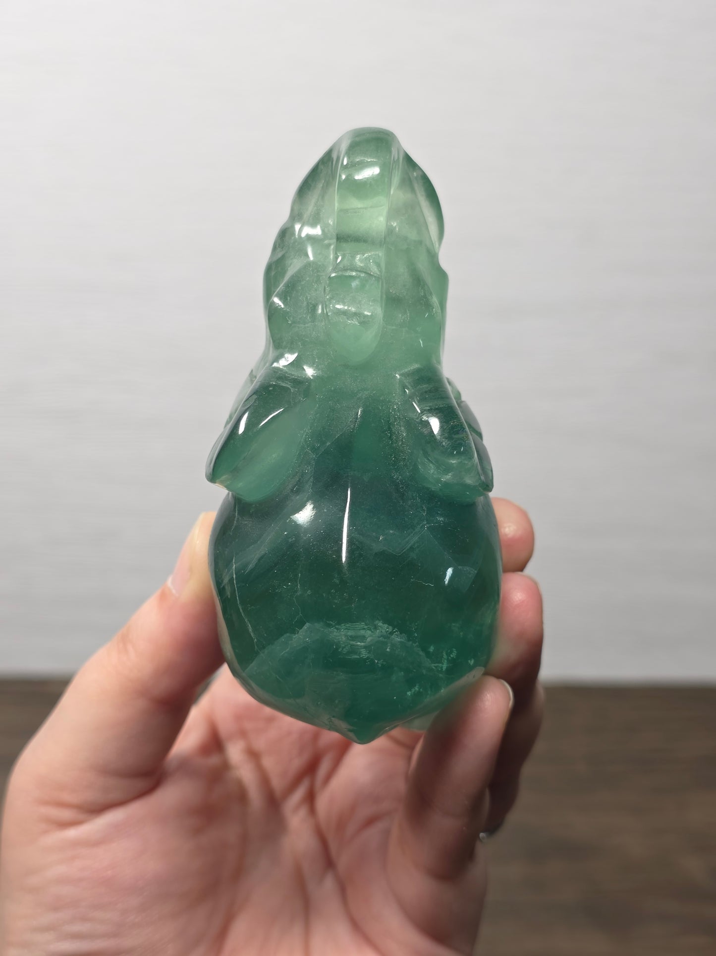 Green Fluorite Elephant Carving