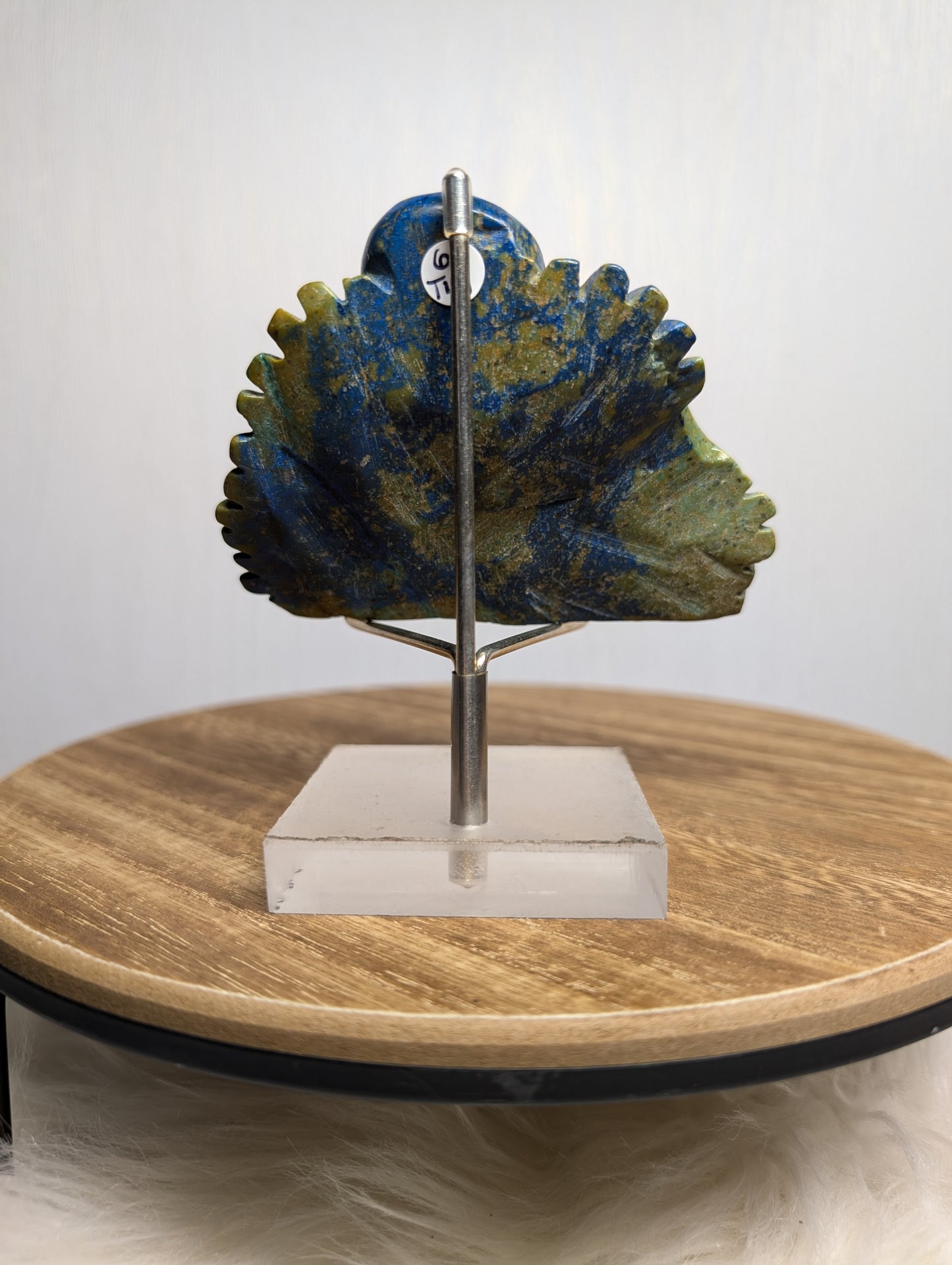 Azurite Octopus Carving