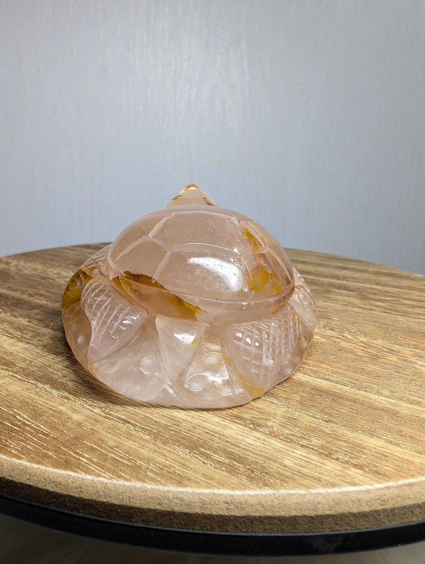 Golden Healer Fire Quartz Turtle w/ Star