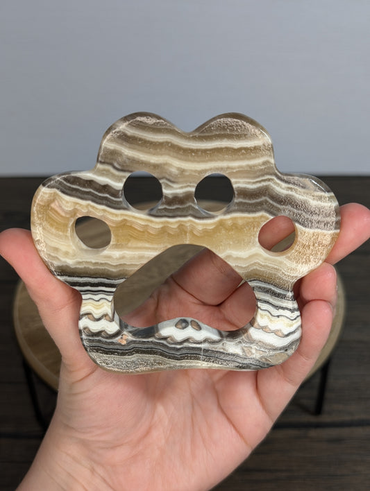 Mexican Calcite Paw Carving C