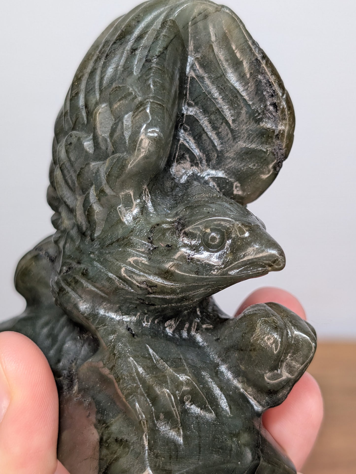 Labradorite Eagle Carving (R97)