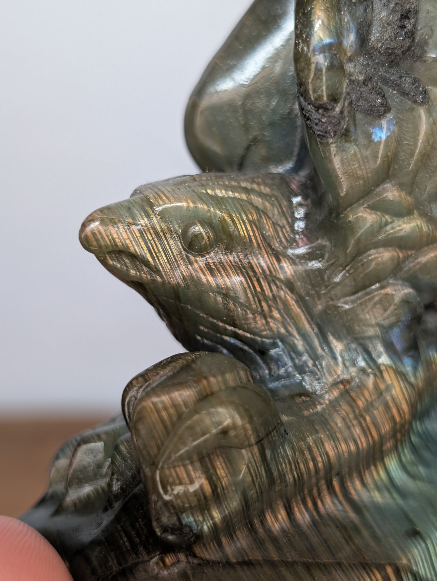 Labradorite Eagle Carving (R97)