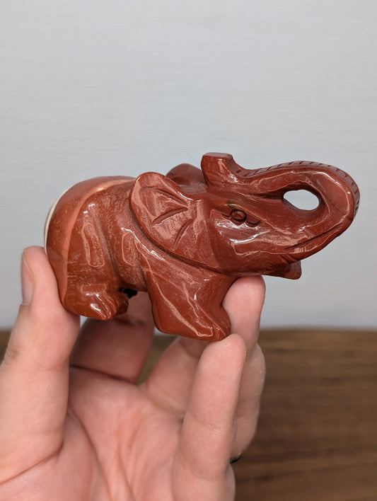 Mookaite Elephant Carving (P20)