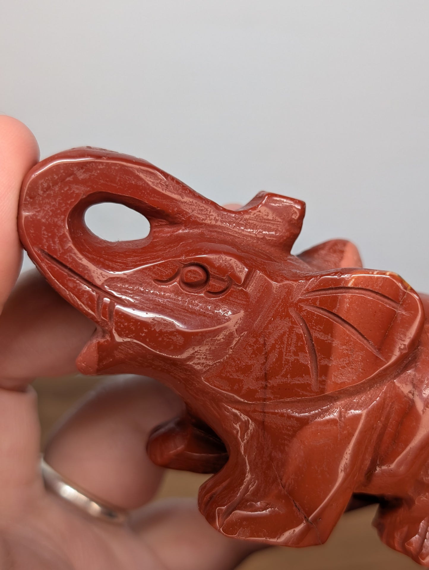 Mookaite Elephant Carving (P20)