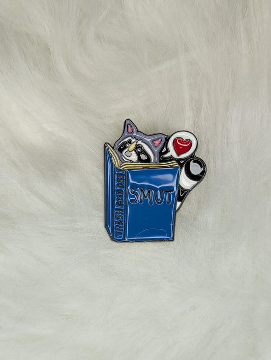 Smut Raccoon Enamel Pin
