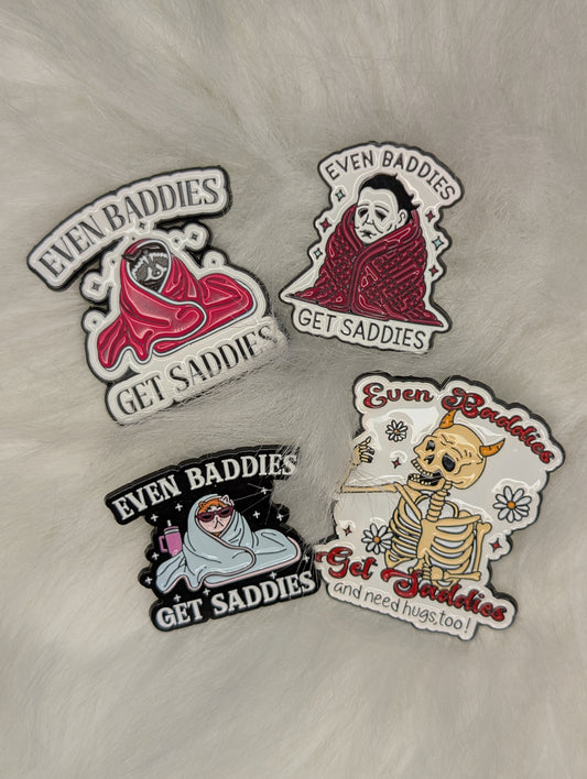 Sad Baddies Enamel Pins