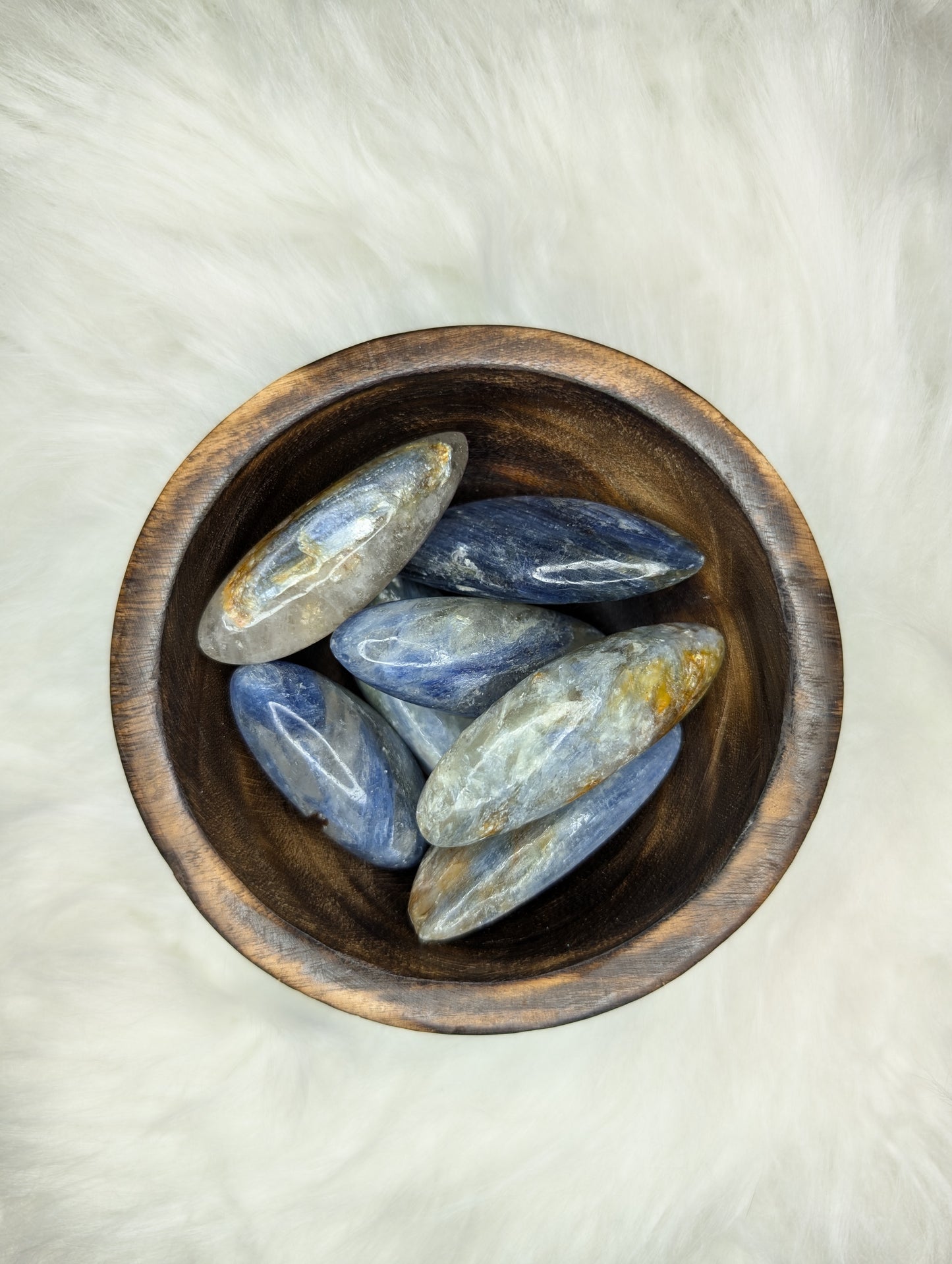 Kyanite w/ Quartz Tumbles
