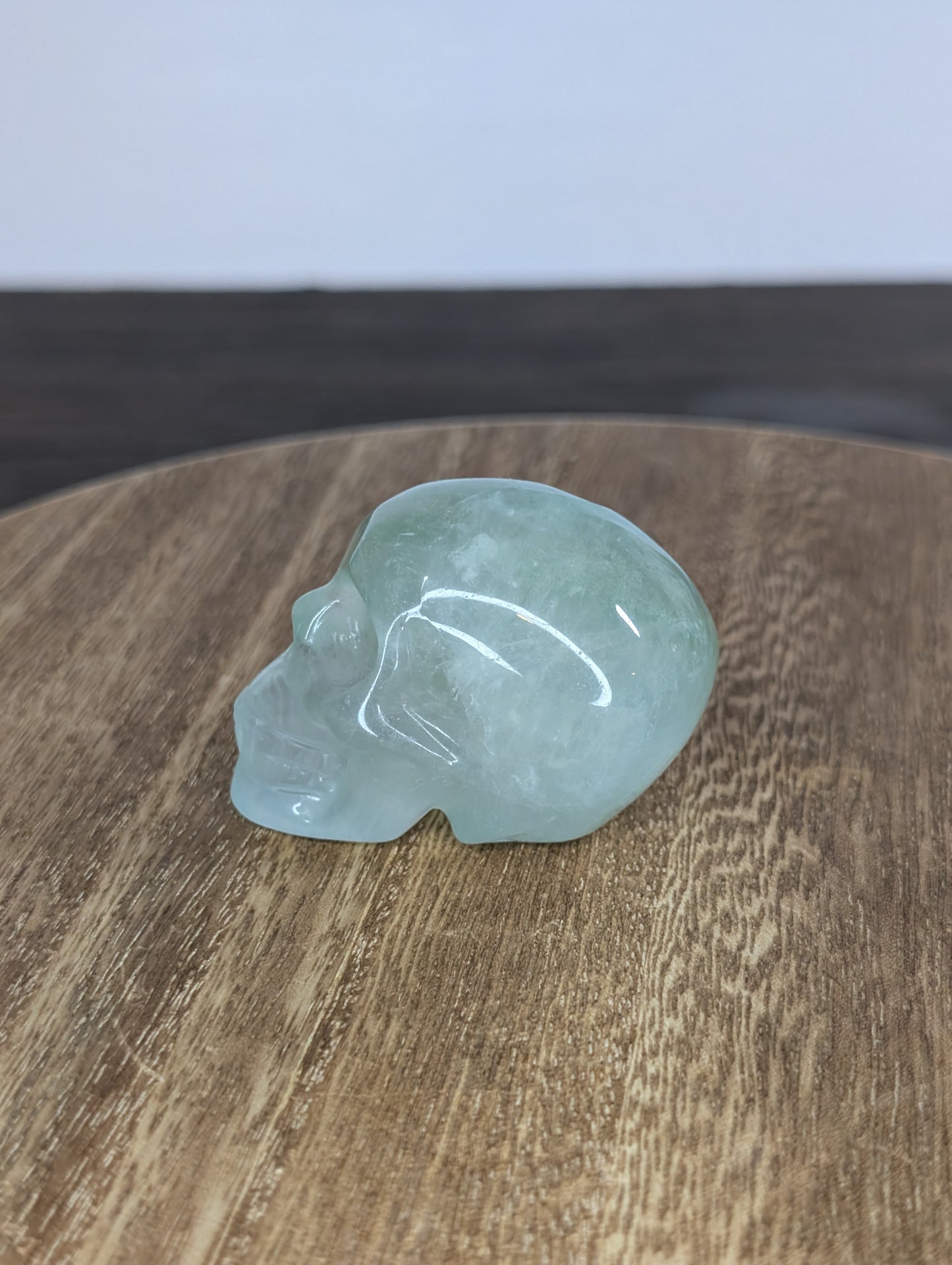Green Fluorite Skull Carving (AS78)
