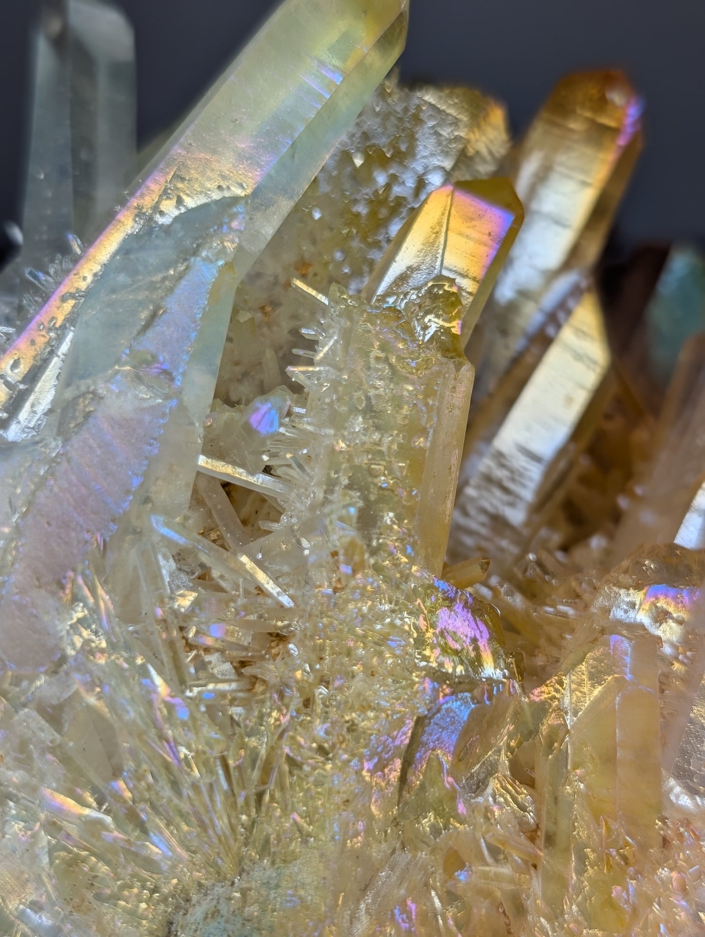 Aura Coated Quartz Cluster