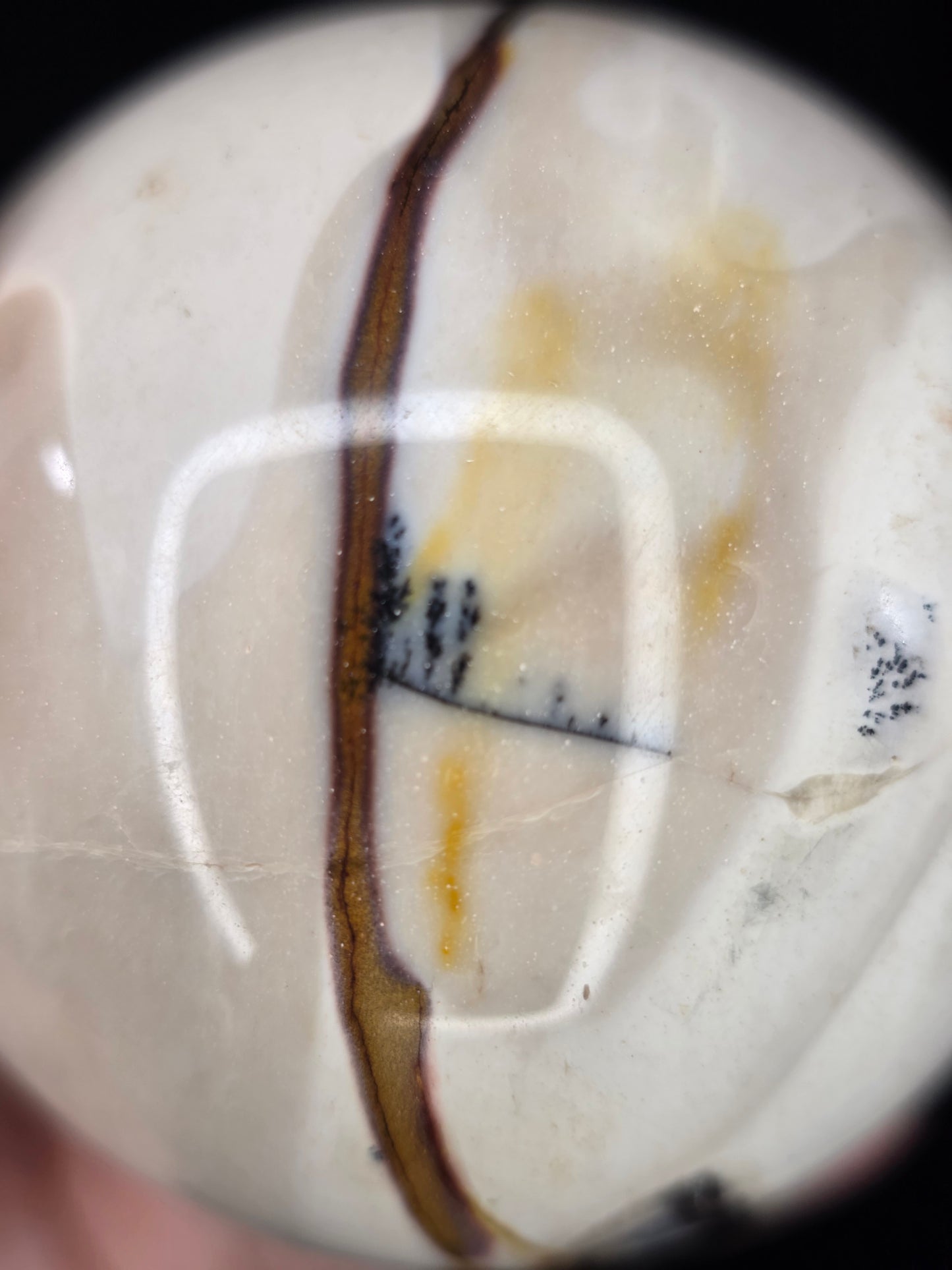 Dendritic Mookaite Sphere