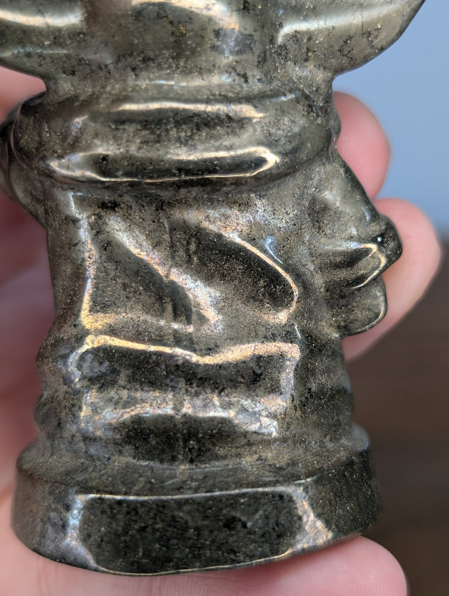 Pyrite Grogu Carving