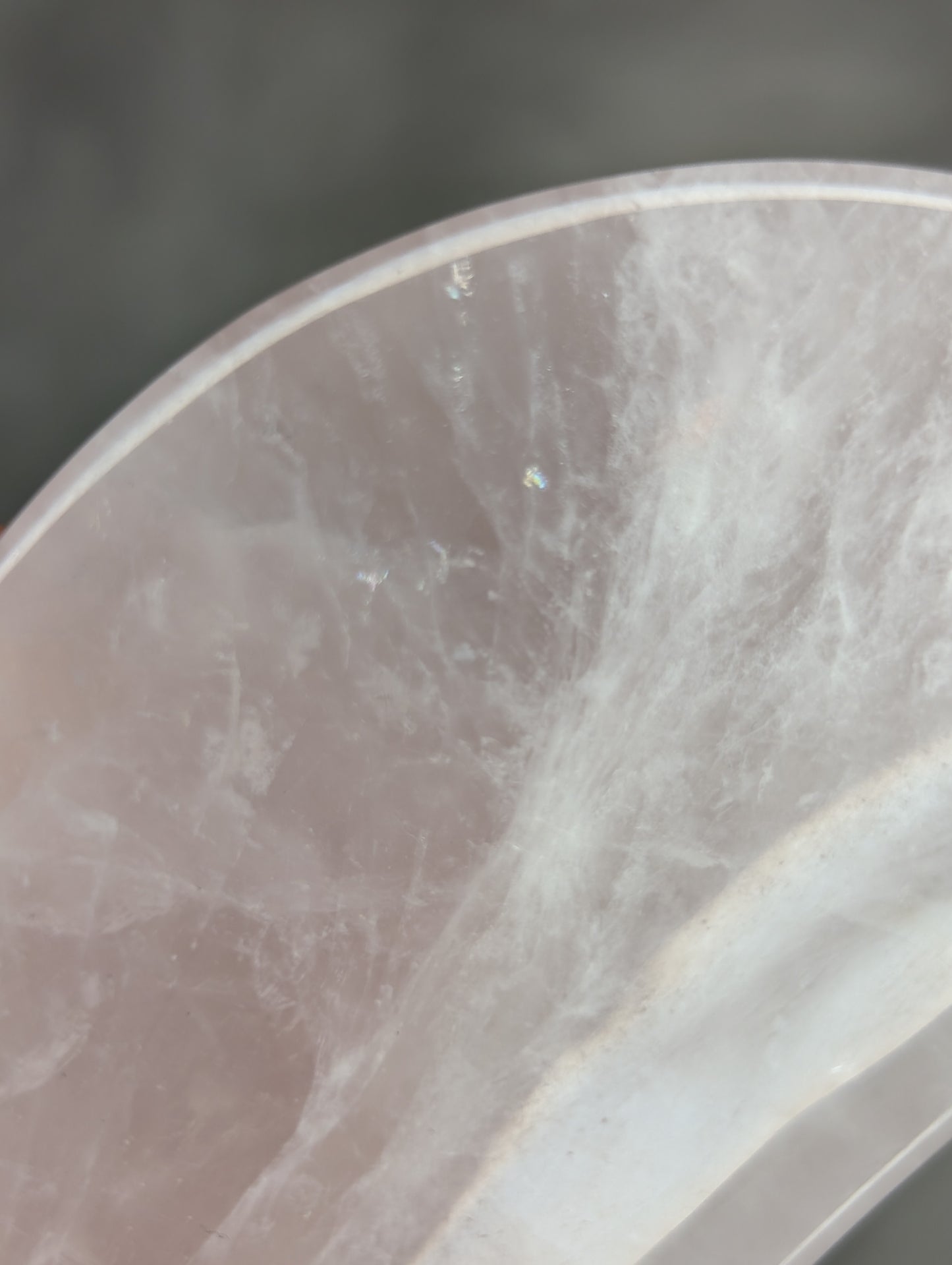 Rose Quartz Moon Bowl
