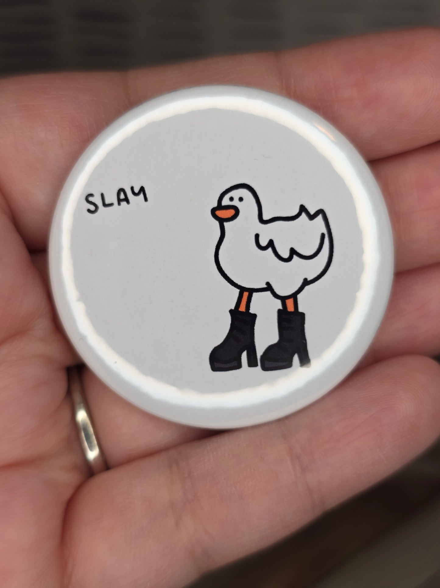 Slaygull Pin Back Button