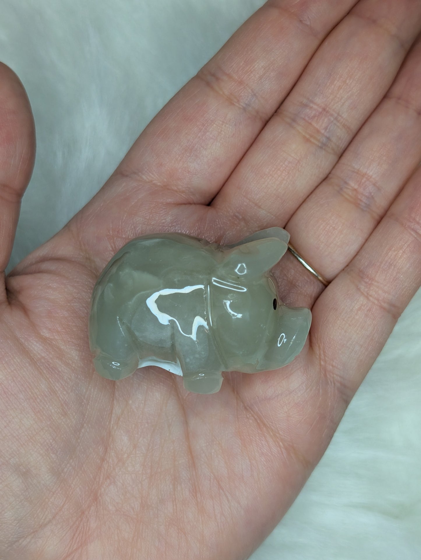 Marble Pig Carving