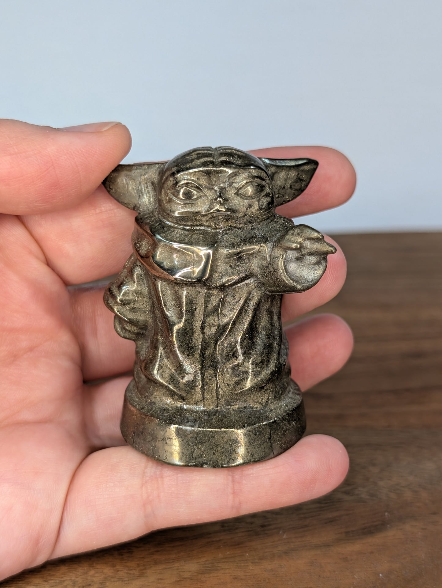 Pyrite Grogu Carving