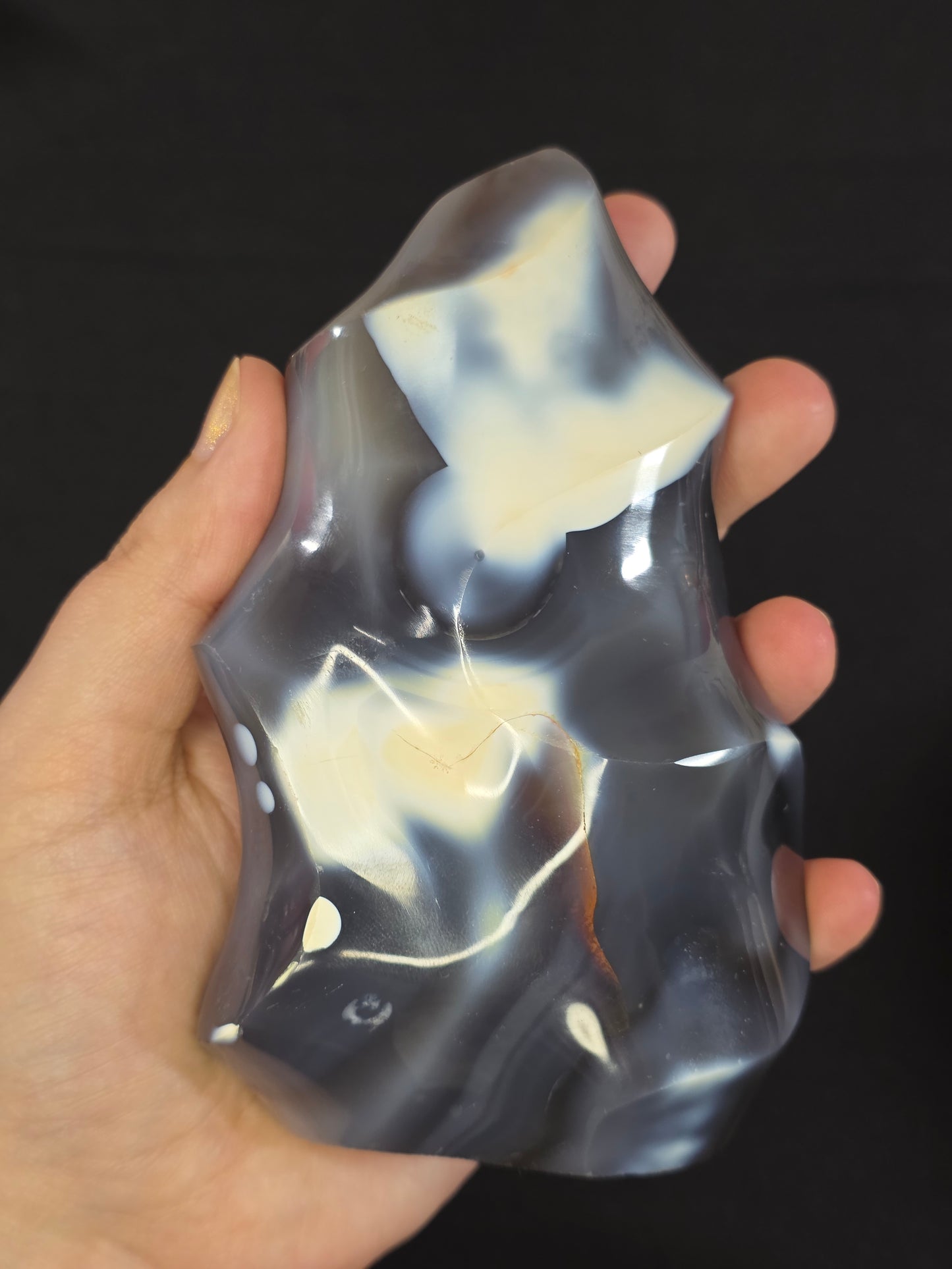 Orca Agate Flame