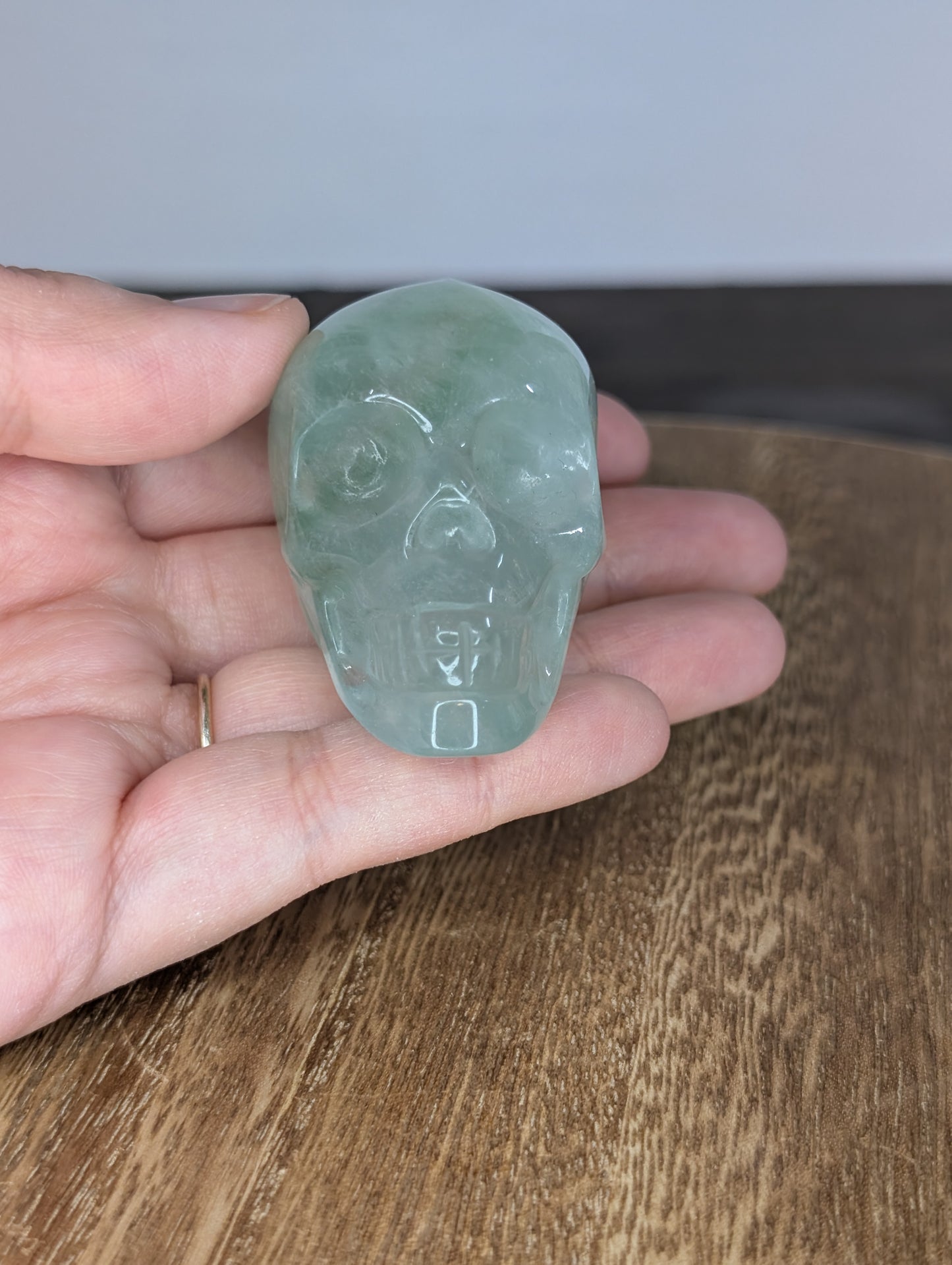 Green Fluorite Skull Carving (AS78)