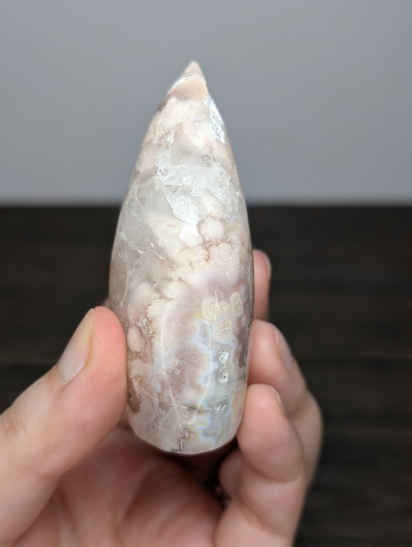 Druzy Flower Agate Flame Point