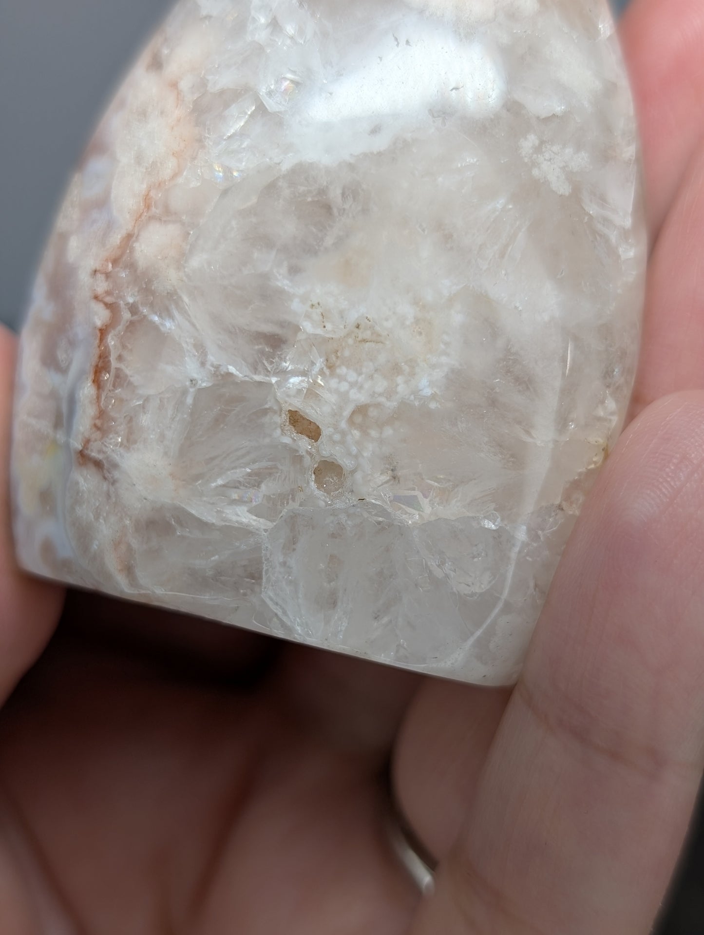 Druzy Flower Agate Flame Point