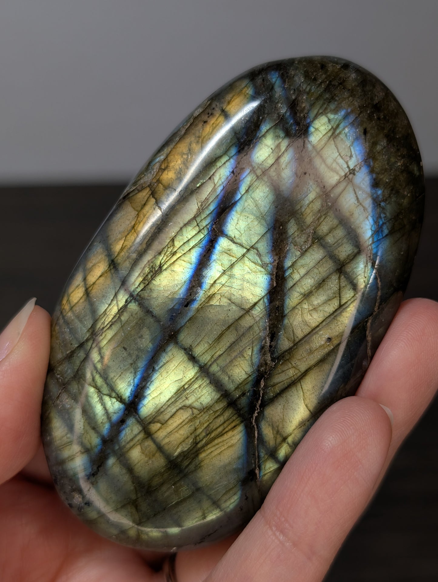 Large Labradorite Palm Stone