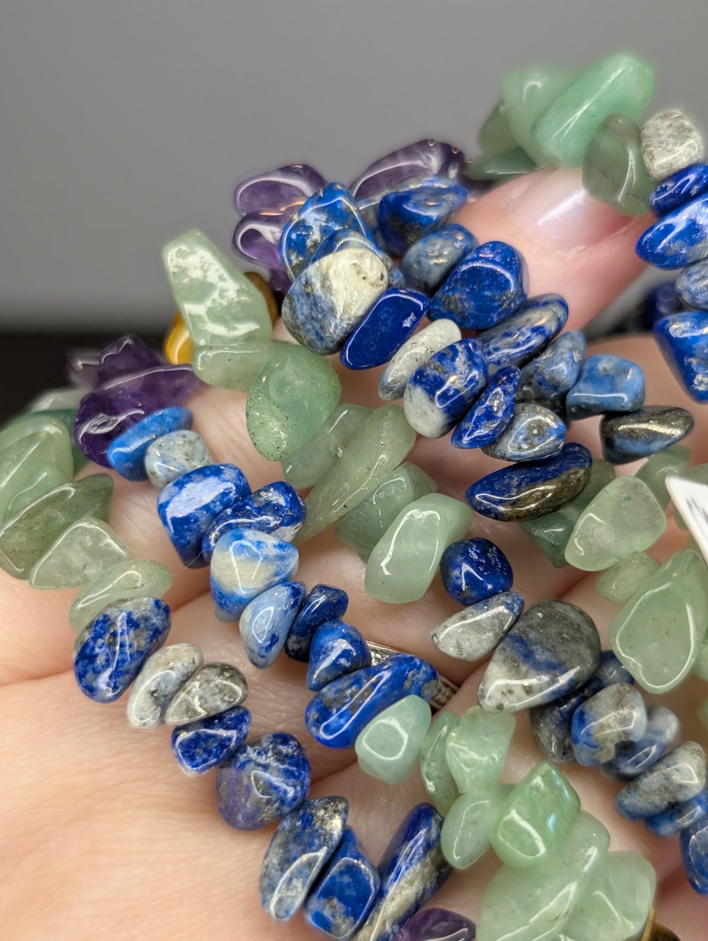 Chakra~Rainbow Crystal Chip Bracelet