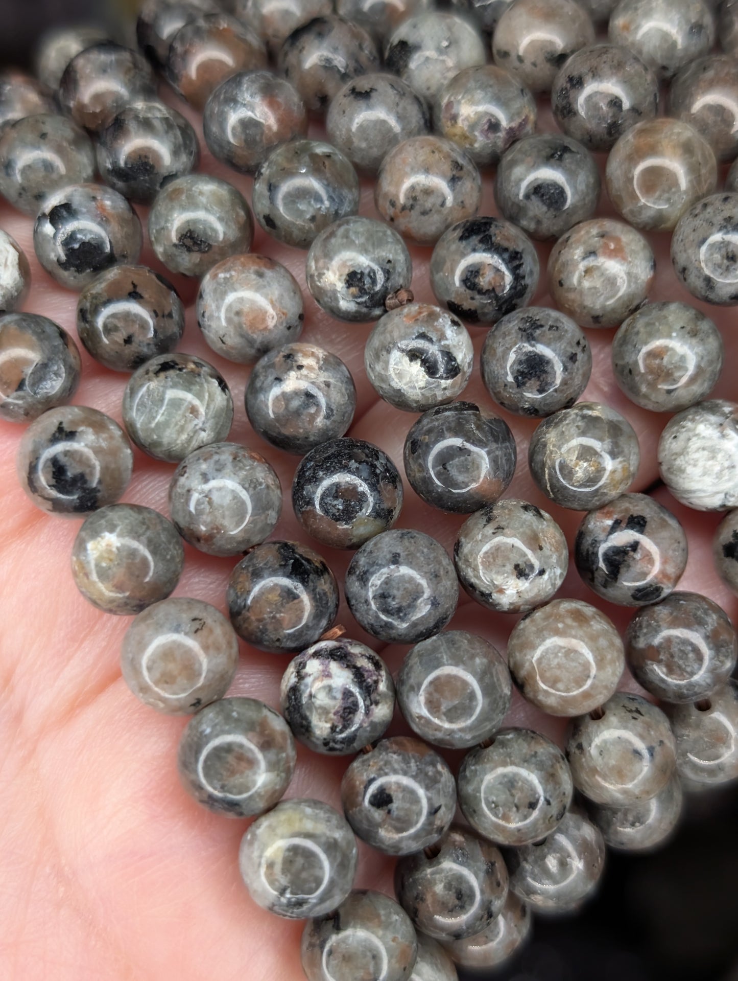 Yooperlite 8mm Bead Bracelet