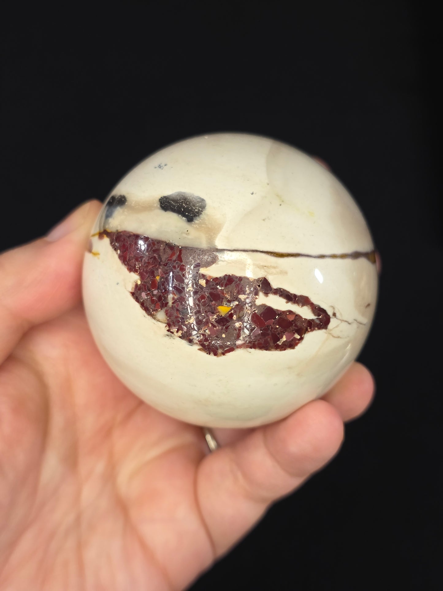 Dendritic Mookaite Sphere