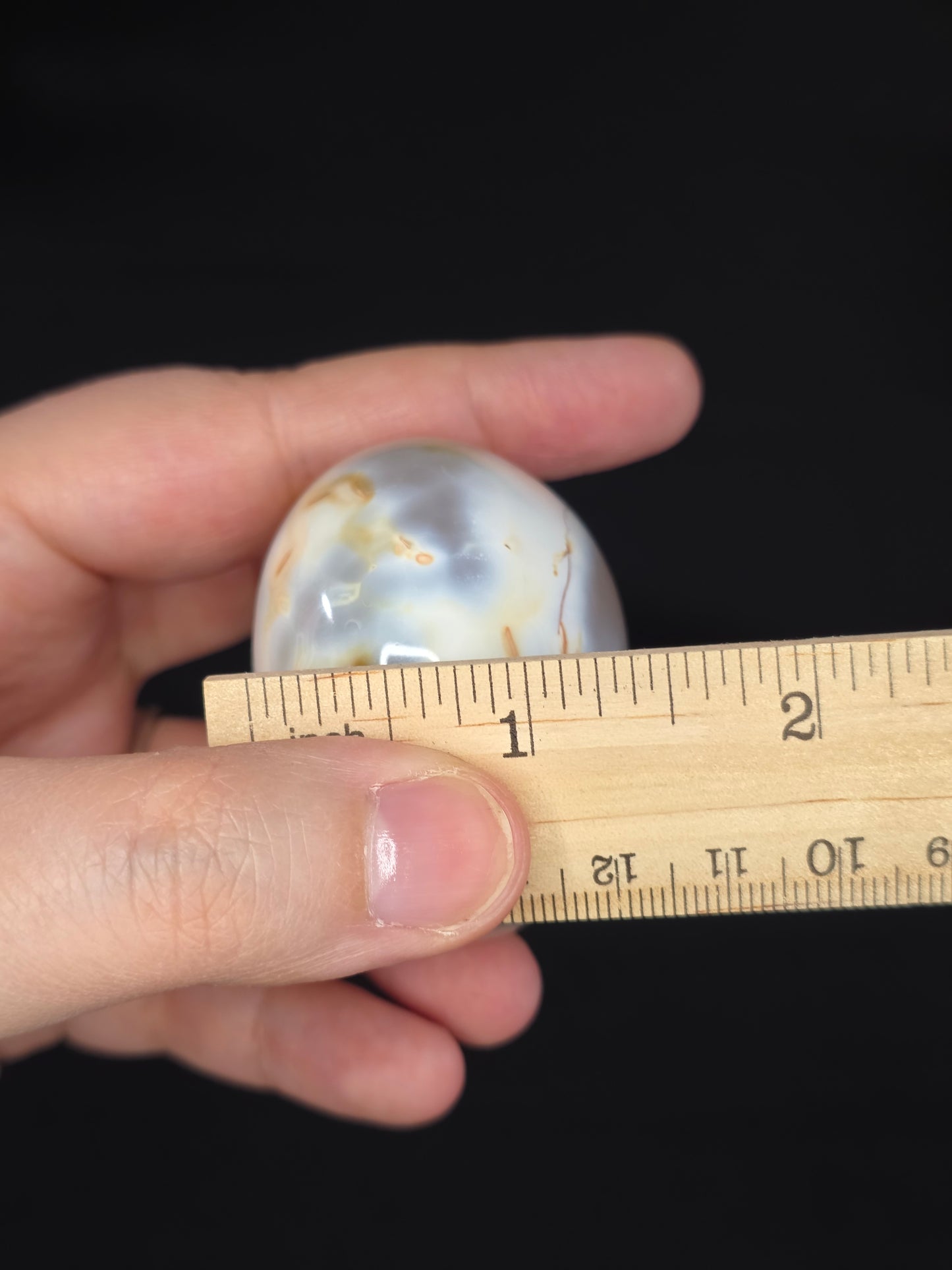 Orca Carnelian Palm Stone