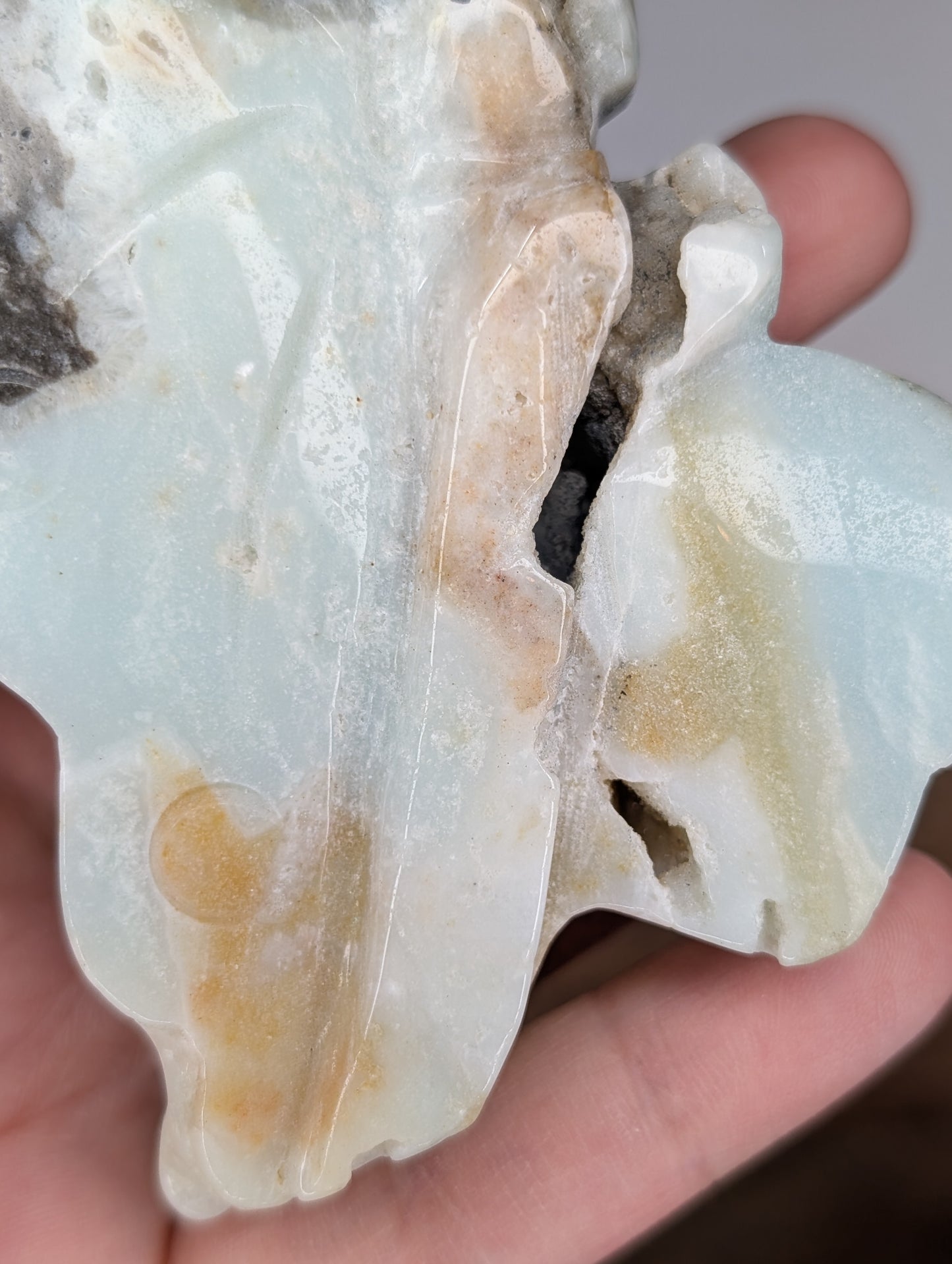 Caribbean Calcite Fairy Carving (AE94)